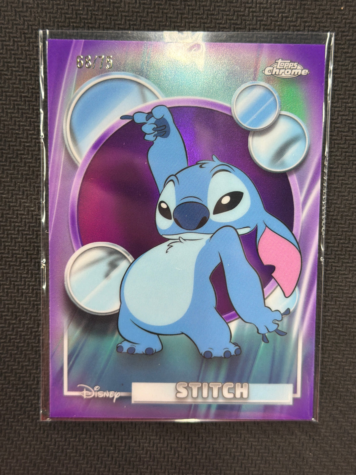 2026 Topps Chorme Disnet Stitch /75 Purple