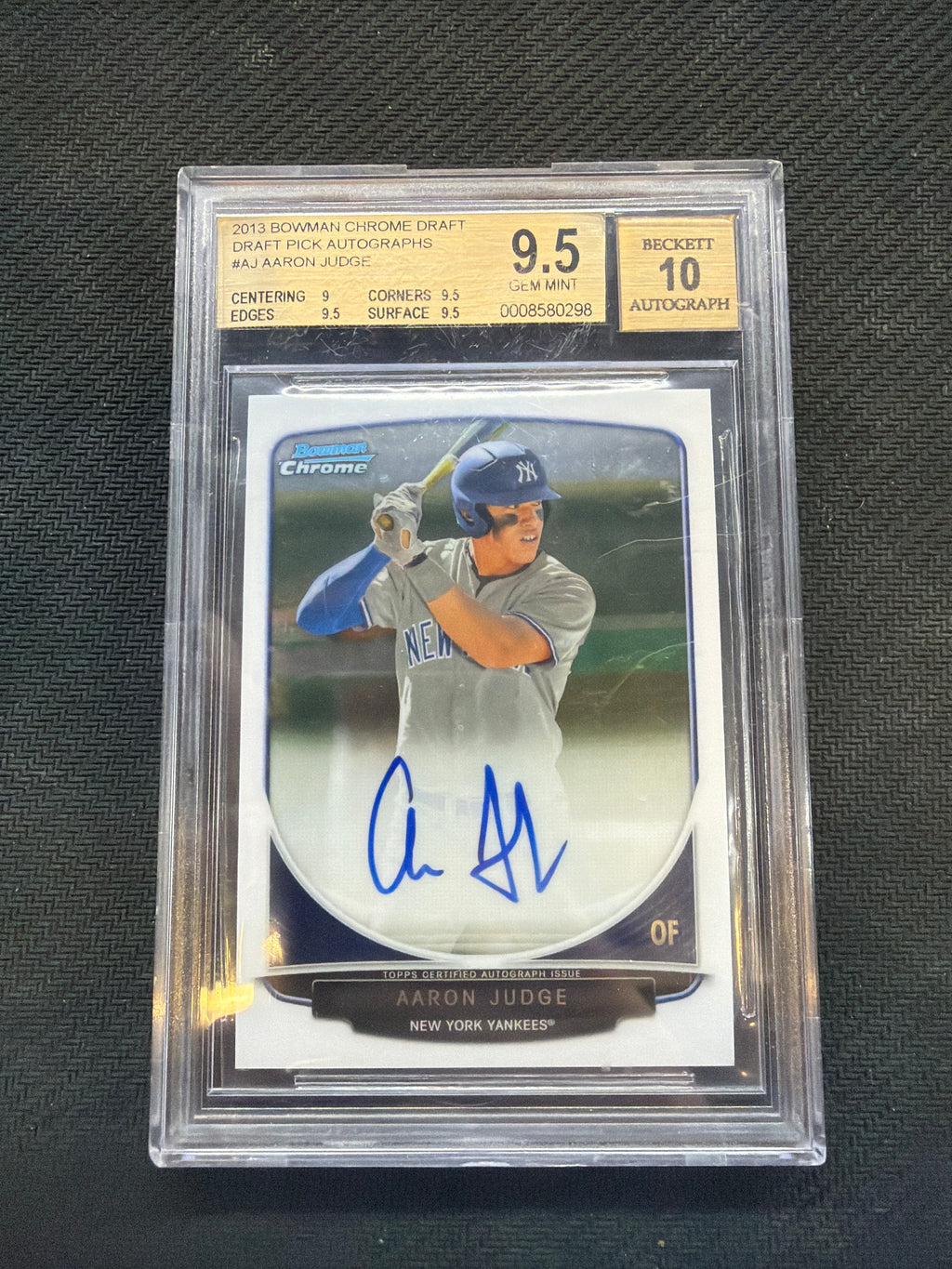 2013 Bowman Chrome Aaron Judge Rookie Auto BGS 9.5 10 Yankees