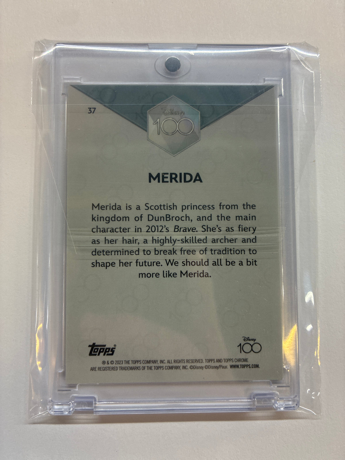 2023 Topps Chrome Disney 100 Merida Pink Refractor /399