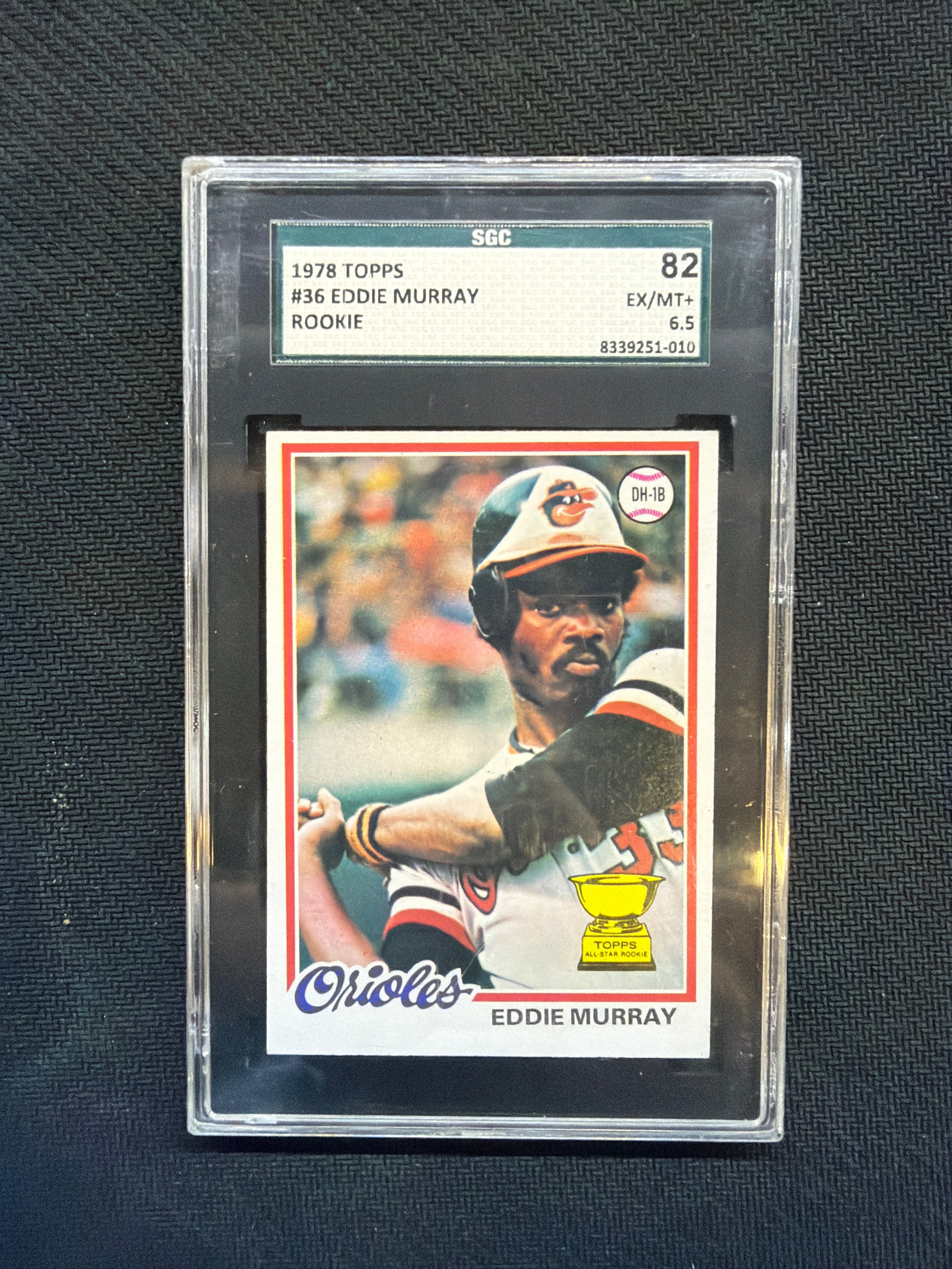 1978 Topps #36 Eddie Murray SGC 6.5 Rookie