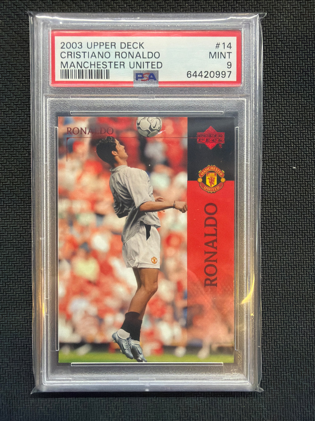 2003 Upper Deck Cristiano Ronaldo #14 Manchester United PSA 9 997