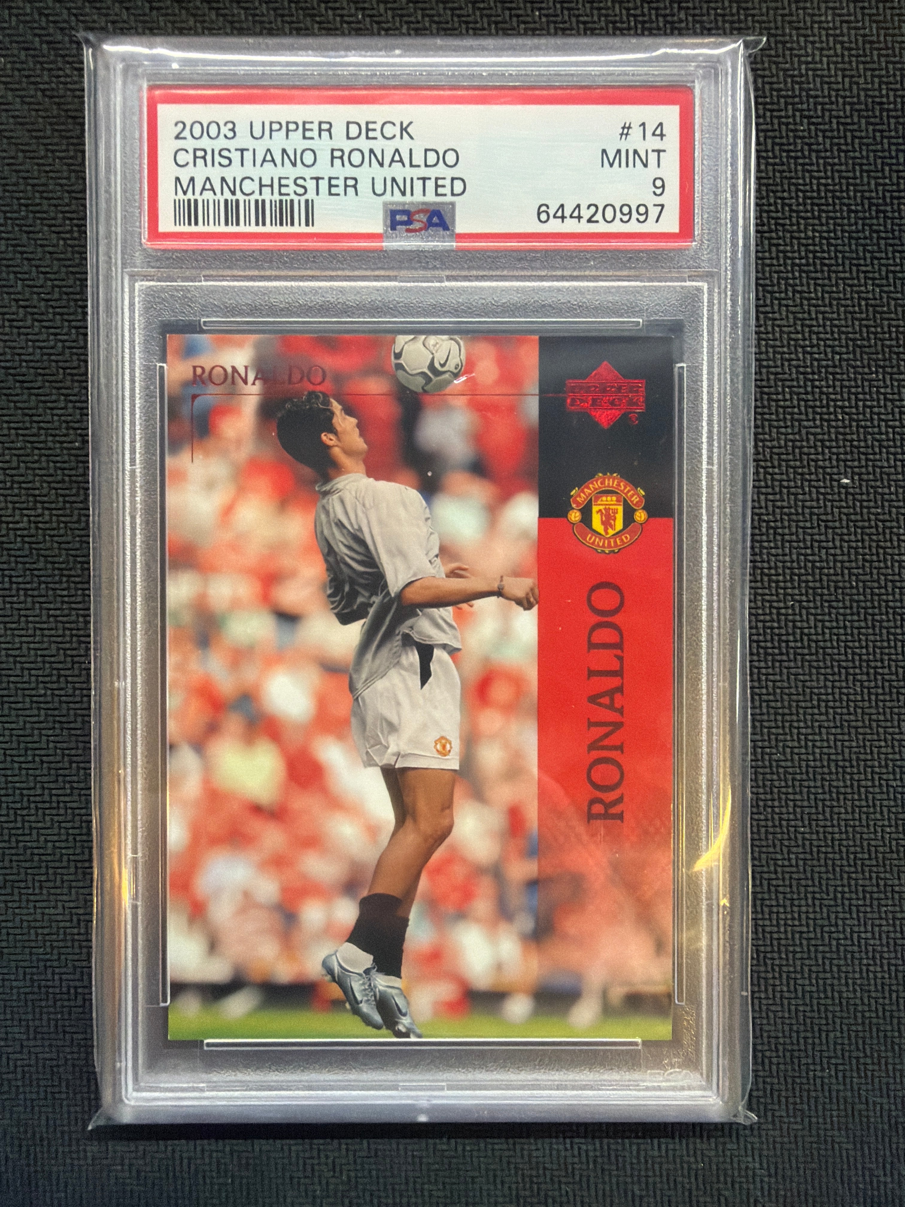2003 Upper Deck Cristiano Ronaldo #14 Manchester United PSA 9 997