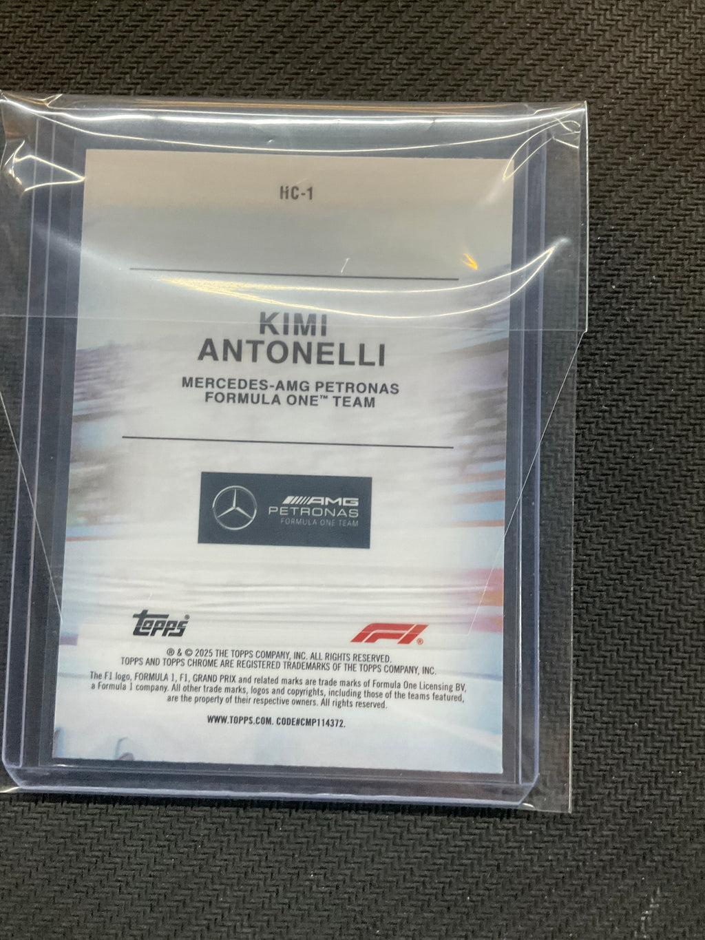 2025 Topps Chrome F1 Kimi Antonelli Rookie Helmet