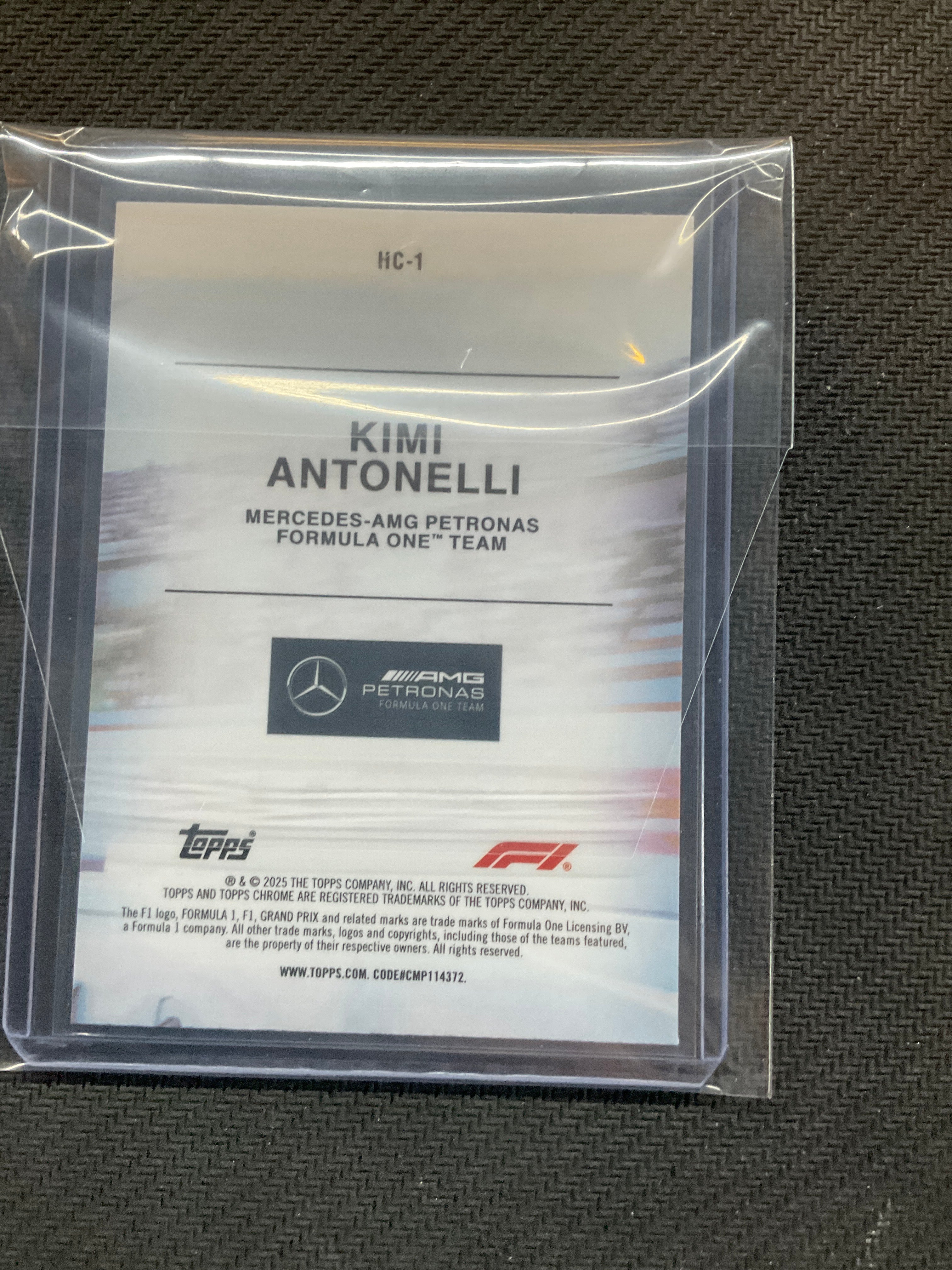 2025 Topps Chrome F1 Kimi Antonelli Rookie Helmet