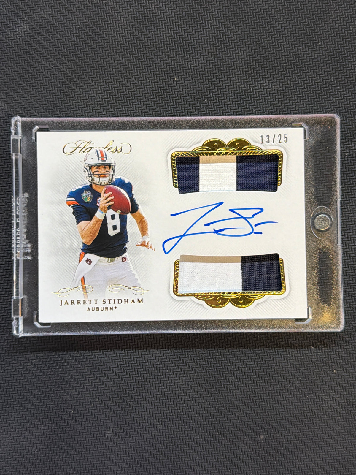 2020 Flawless Jarrett Stidham Patch Auto #14 Auburn