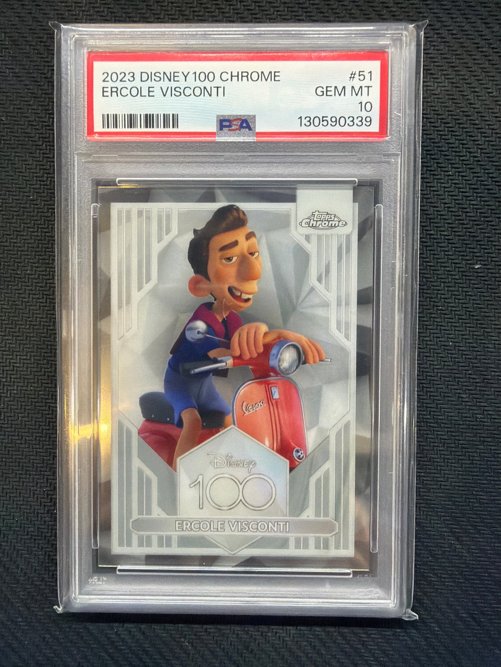 2023 Topps Chrome Disney 100 Ercole Visconti #51 PSA 10