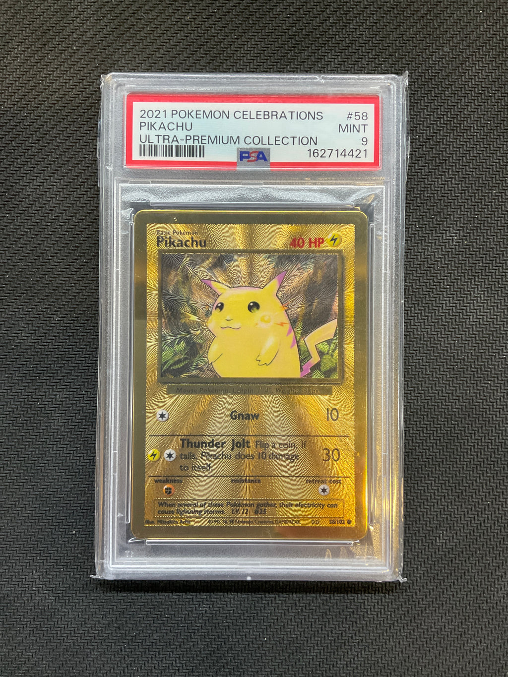 2021 Pokemon Celebrations Pikachu Metal Promo 58 PSA 9