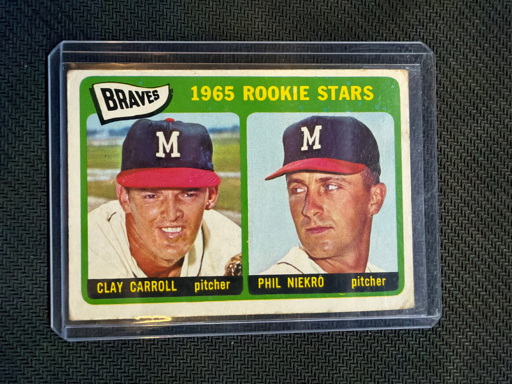 1965 Topps Braves Rookies C Carroll/P Niekro #461