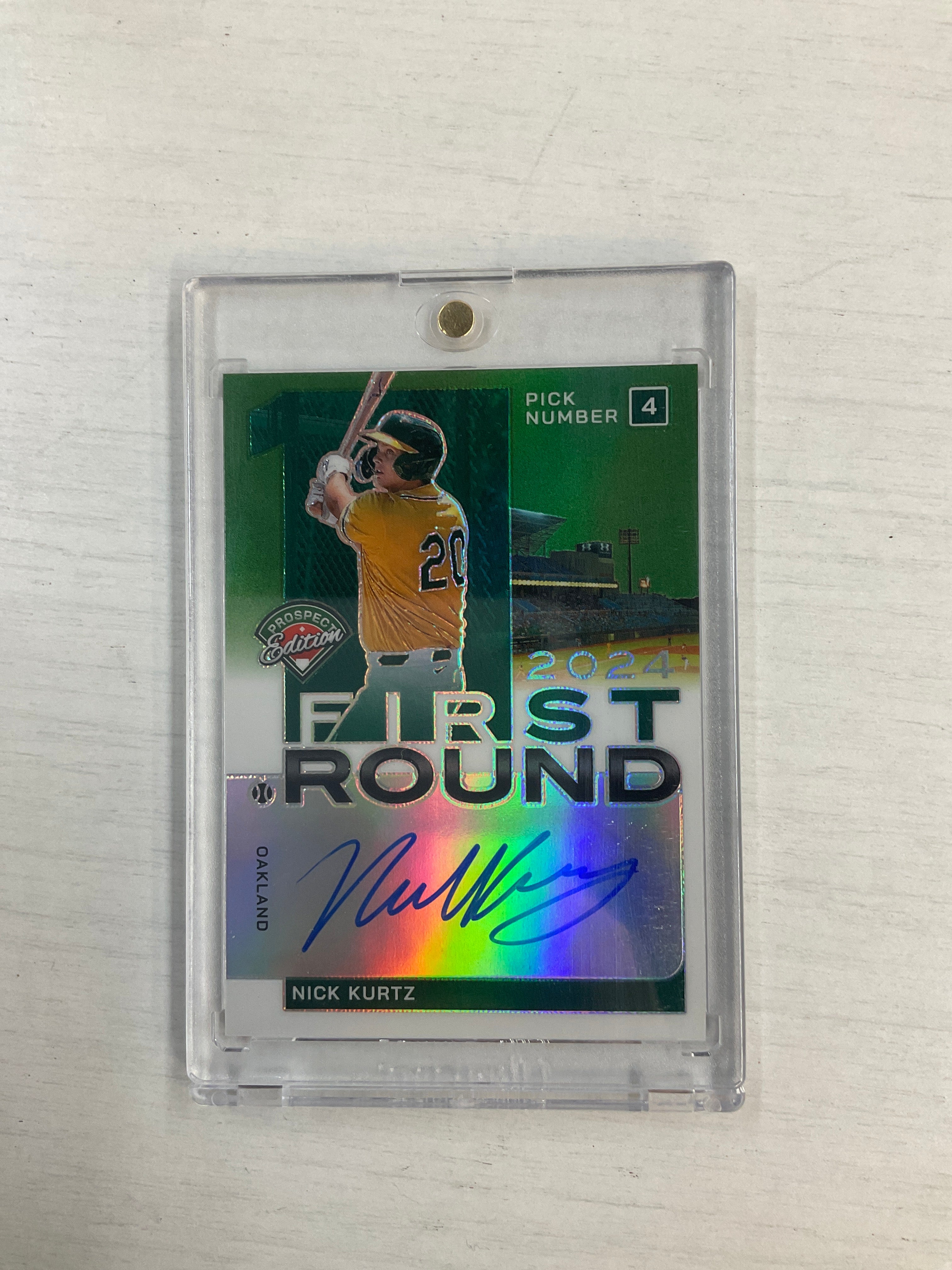2024 Prospect Nick Kurtz First Round Auto Green
