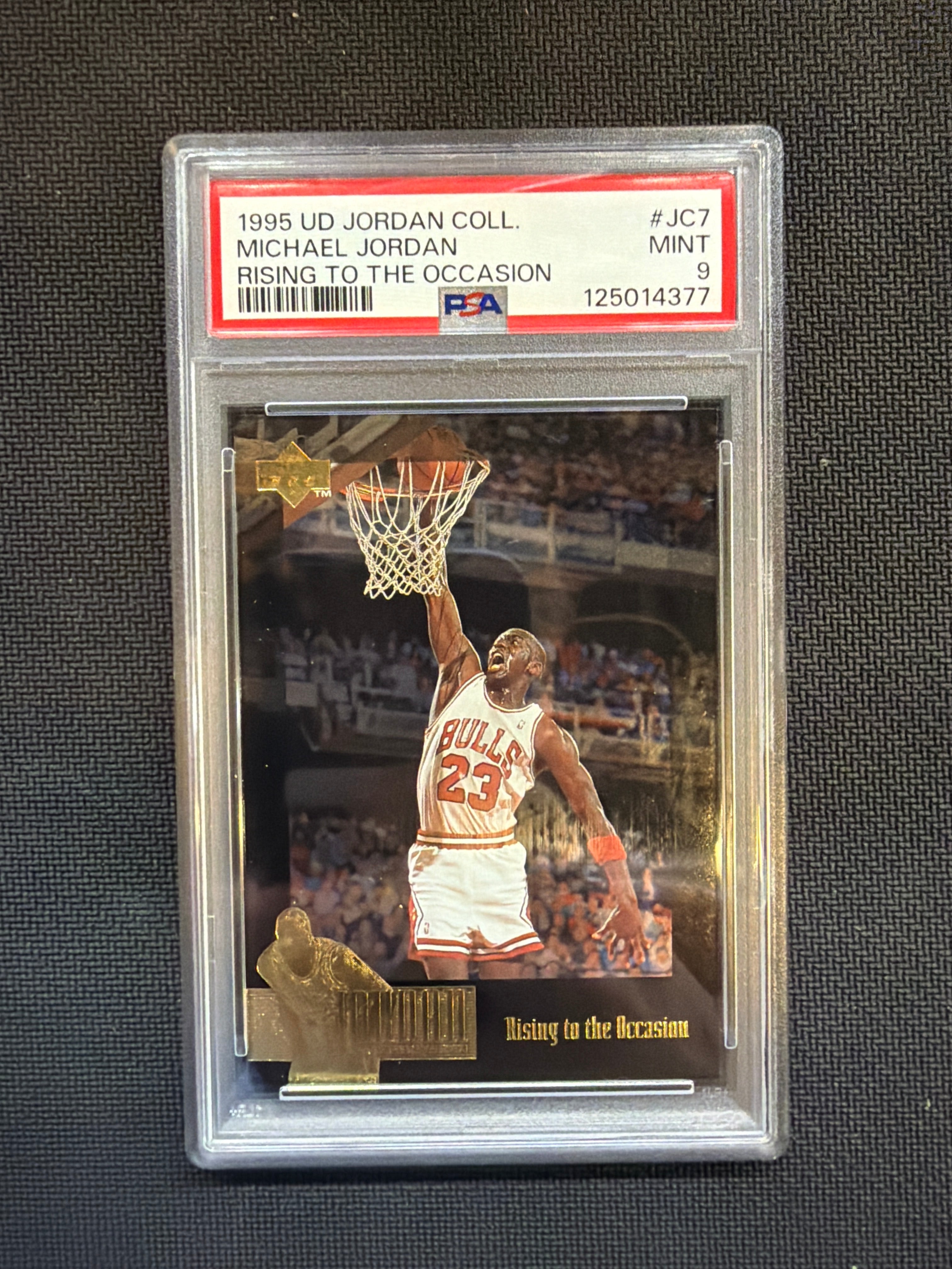 1995 Upper Deck Michael Jordan Rising To The Occasion PSA 9 Bulls