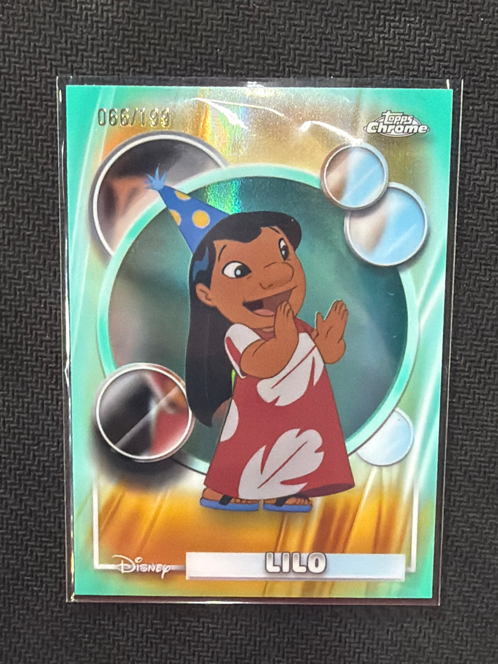 2026 Topps Chrome Disney Lilo #149 /199 Aqua