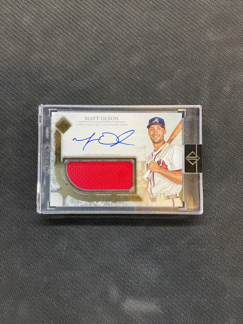 2024 Topps Transcendent Matt Olson Patch Auto /25 Braves