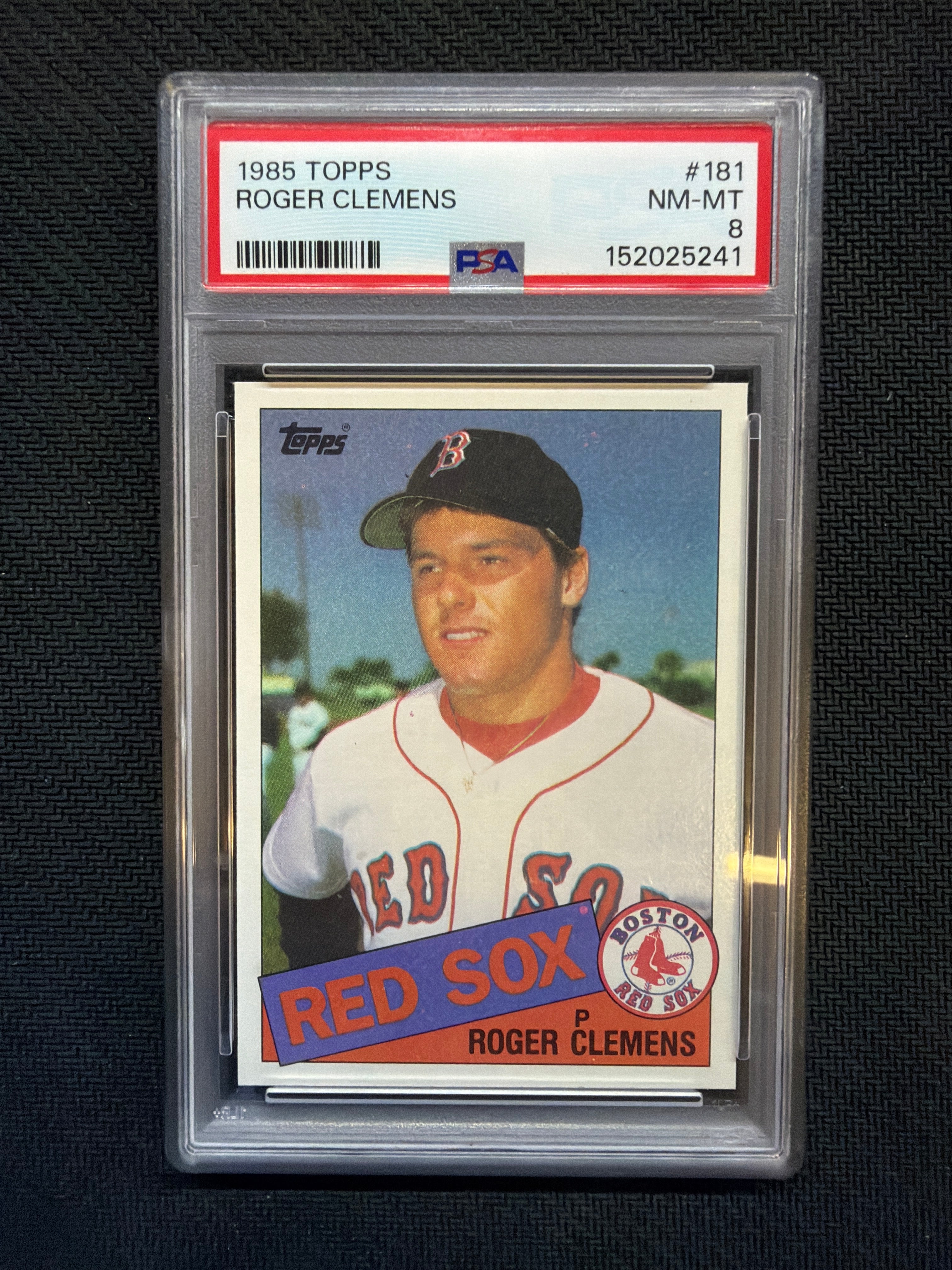 1985 Topps Roger Clemens #181 PSA 8 241