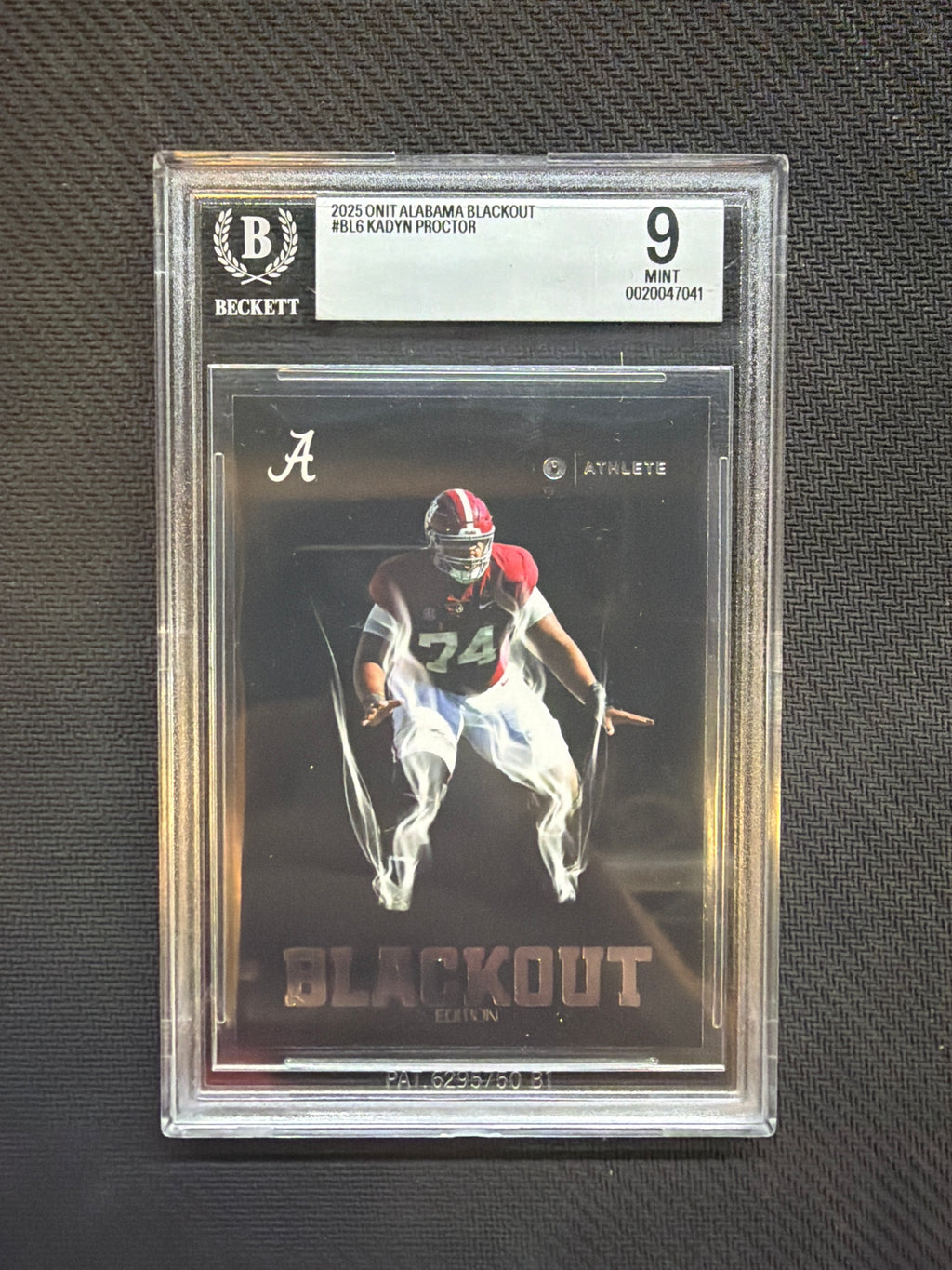2025 Onit Alabama Kadyn Proctor Blackout BGS 9 Alabama