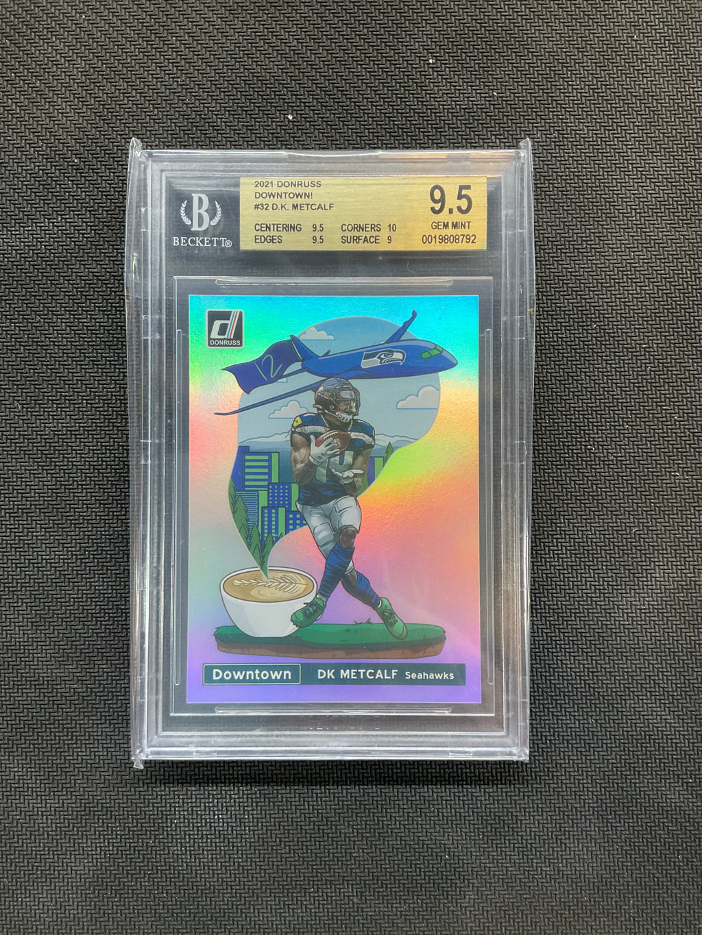 2021 Donruss D.K. Metcalf Downtown! BGS 9.5