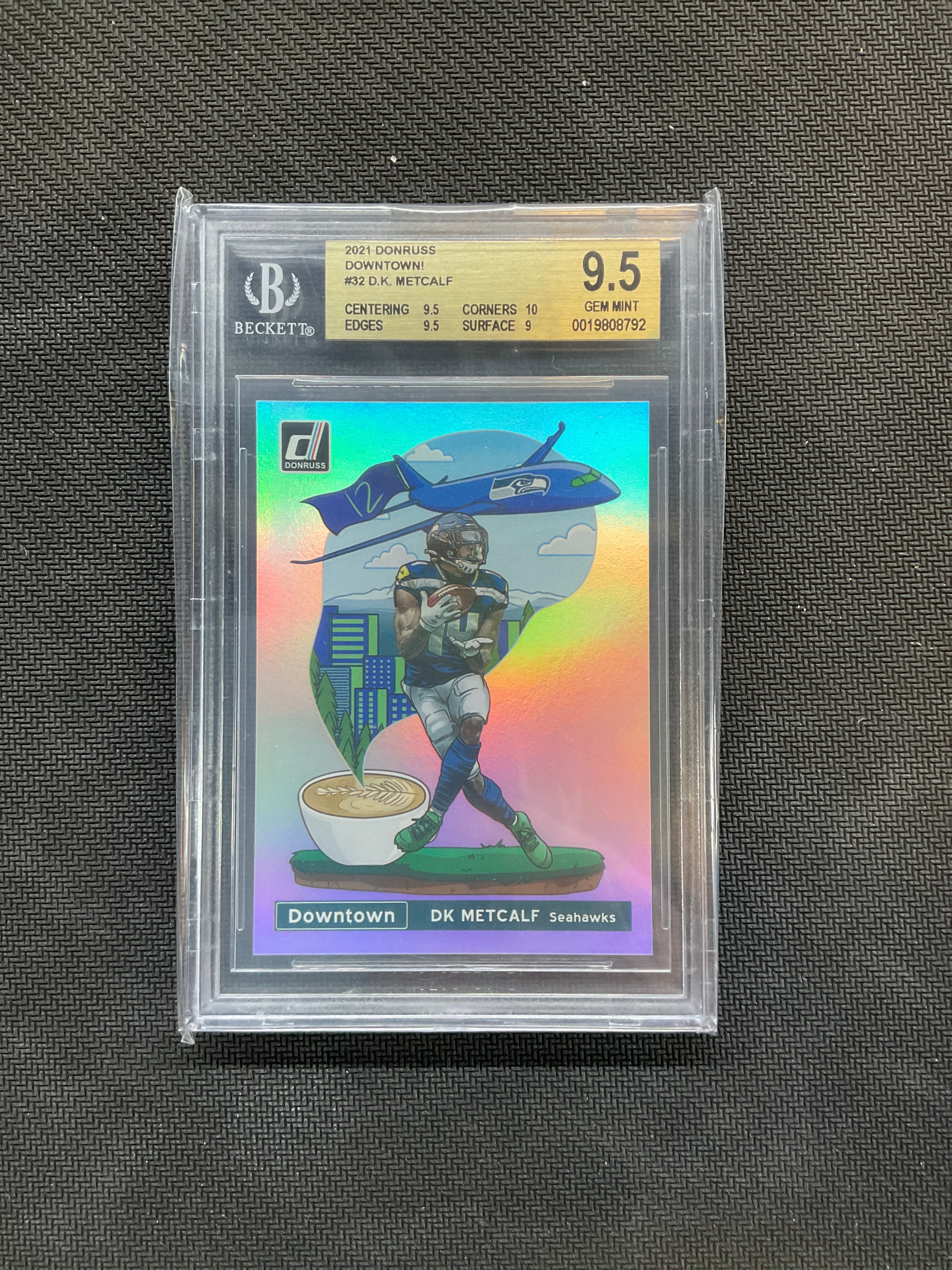 2021 Donruss D.K. Metcalf Downtown! BGS 9.5