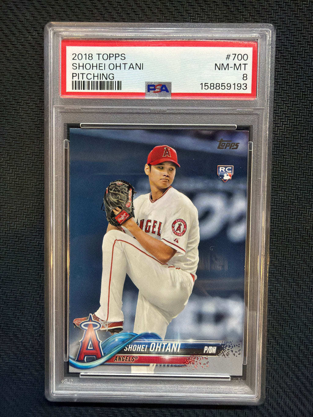 2018 Topps Shohei Ohtani Pitching PSA 8 193