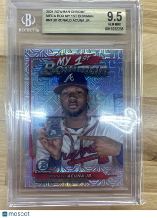 2024 Bowman Chrome Ronald Acuna Jr. Mega Box My First BGS 9.5