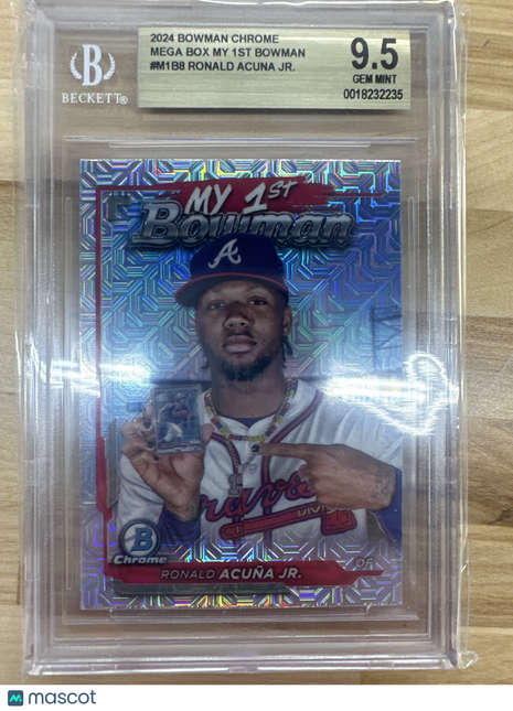 2024 Bowman Chrome Ronald Acuna Jr. Mega Box My First BGS 9.5