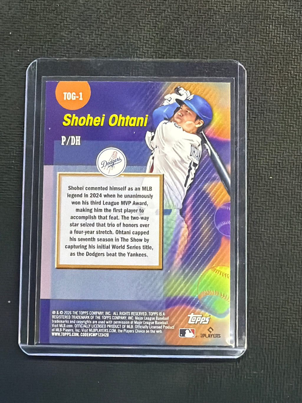 2026 Topps Shohei Ohtani Titans Of The Game Holo