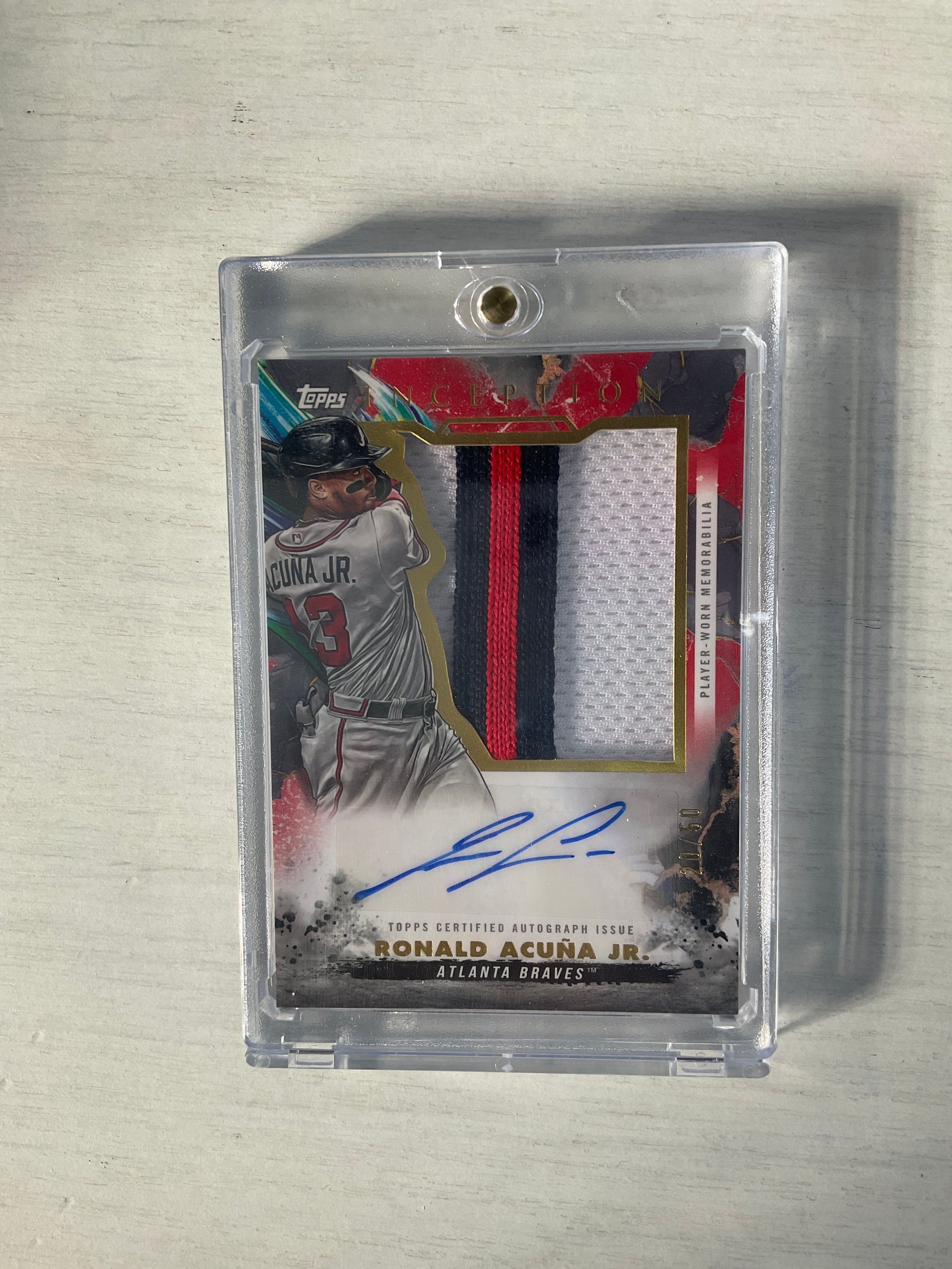 2023 Topps Inception Ronald Acuna Jr. Patch Auto /50 Braves