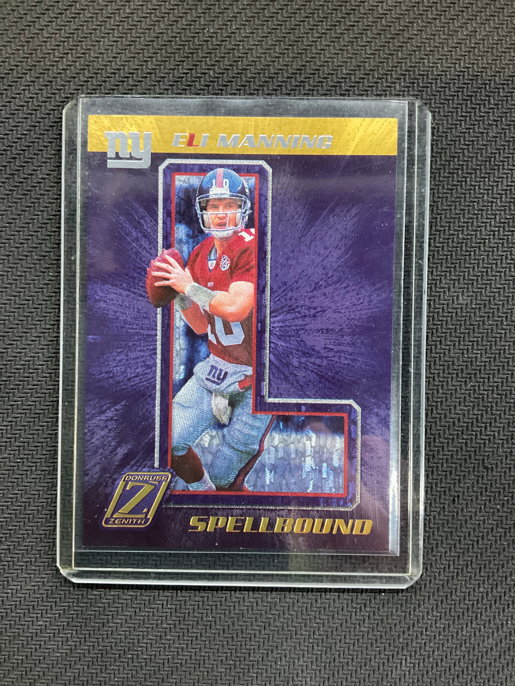 2005 Zenith Eli Manning Spellbound Gold /100 Giants