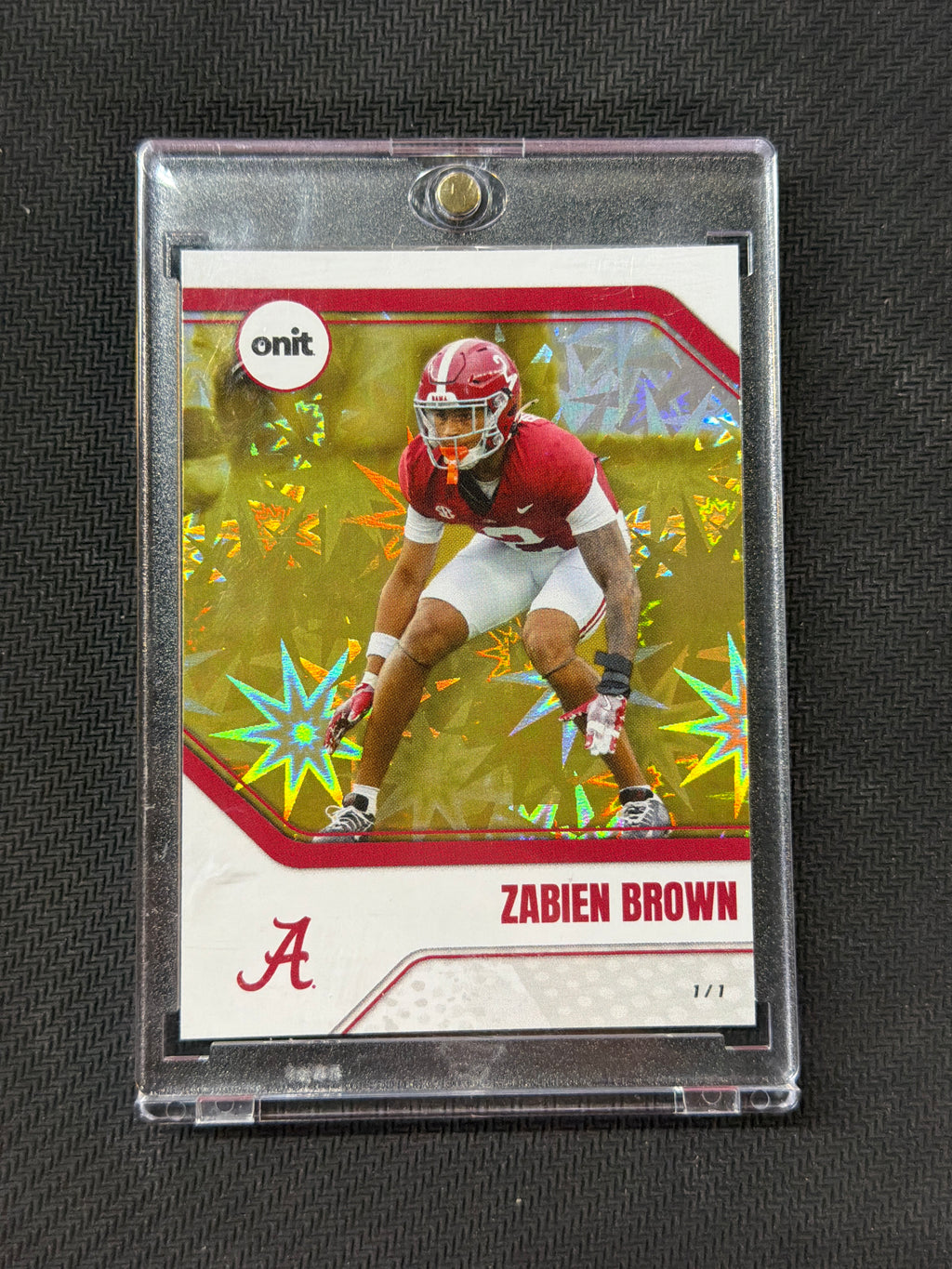 2025 Onit Zabien Brown Gold Stars 1/1 Alabama