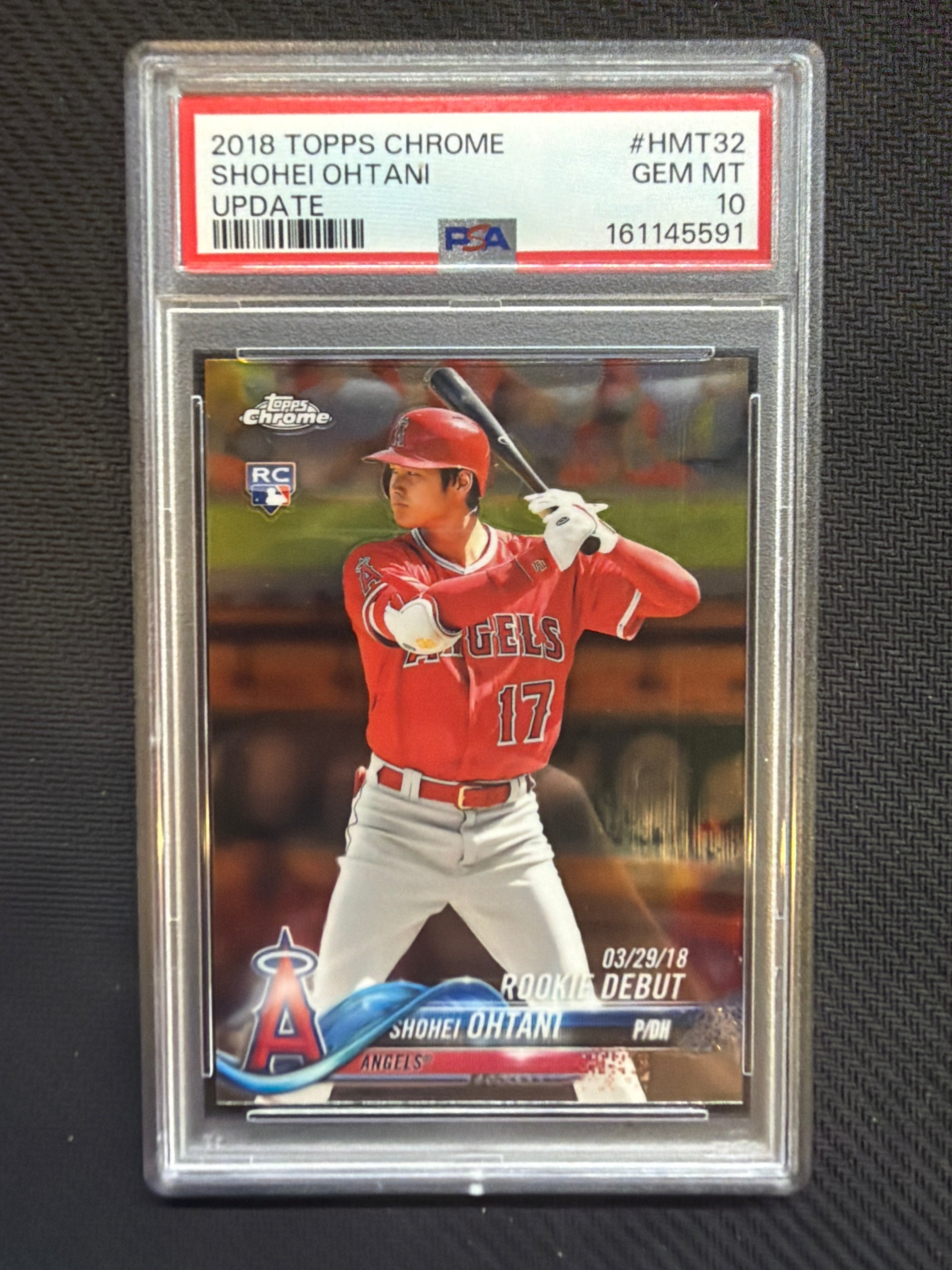 2018 Topps Chrome Update Shohei Ohtani #HMT32  PSA 10 591