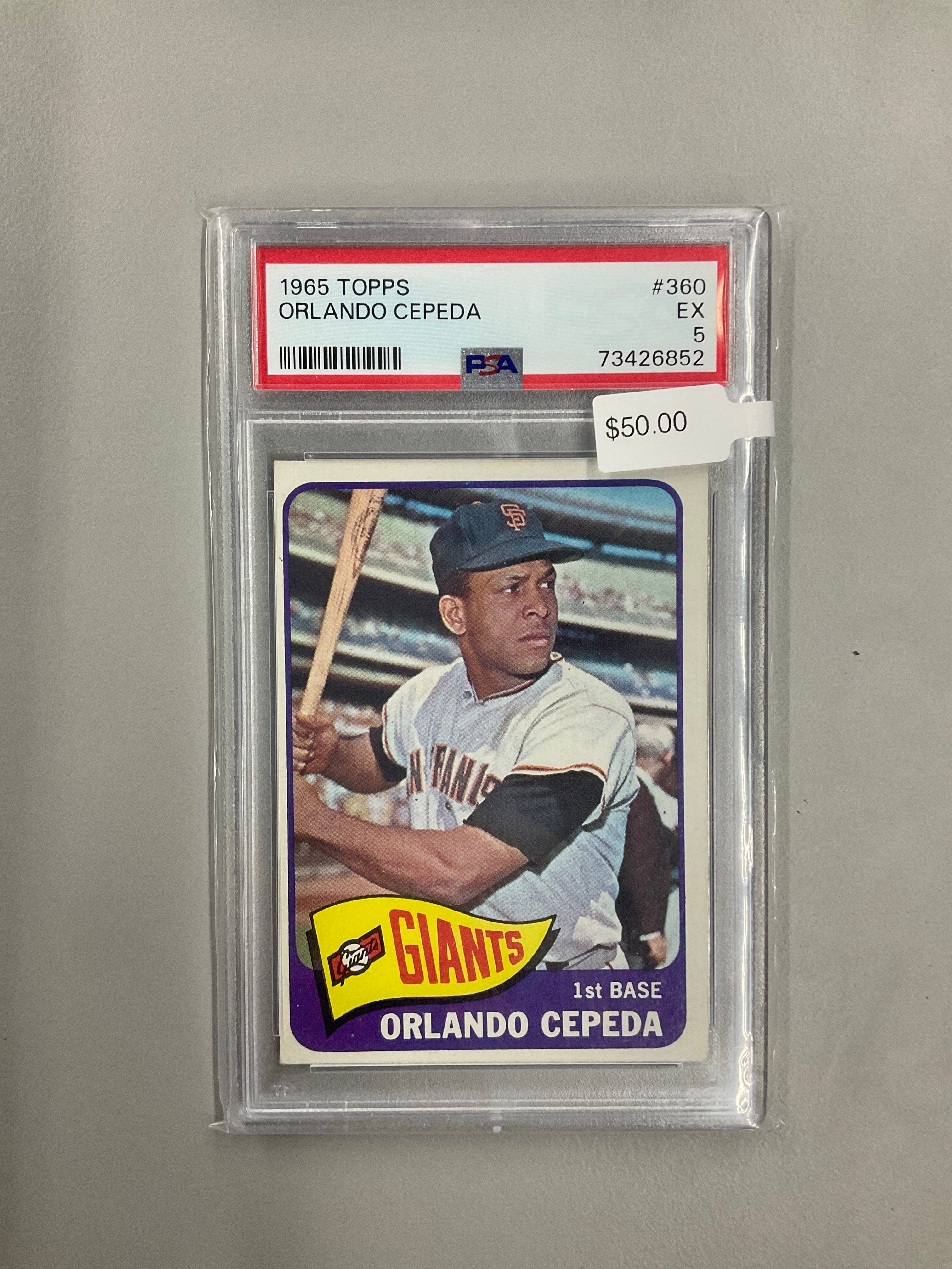1965 Topps Orlando Cepeda #360 PSA 5 Giants