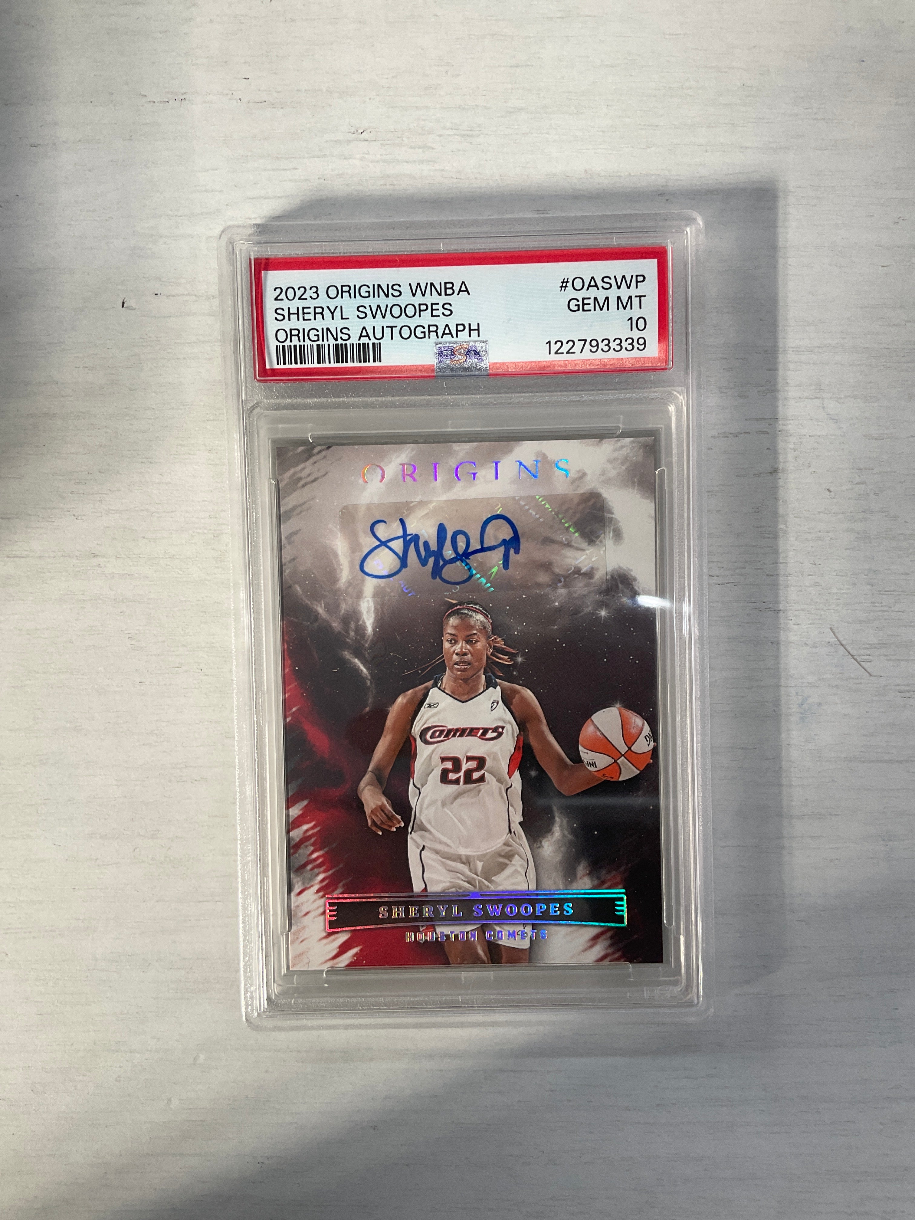 2023 Origins WNBA Sheryl Swoopes Auto PSA 10