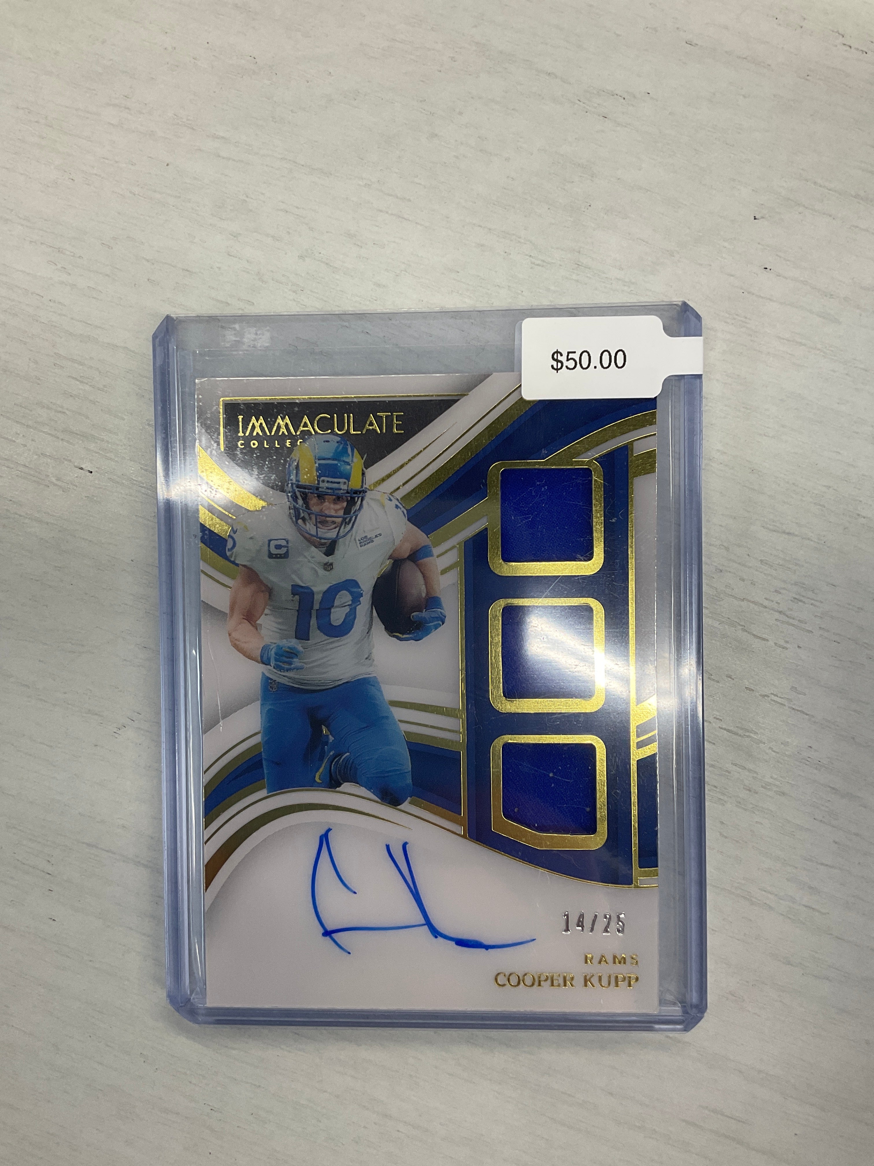 2023 Immaculate Cooper Kupp Patch Auto /25 Rams