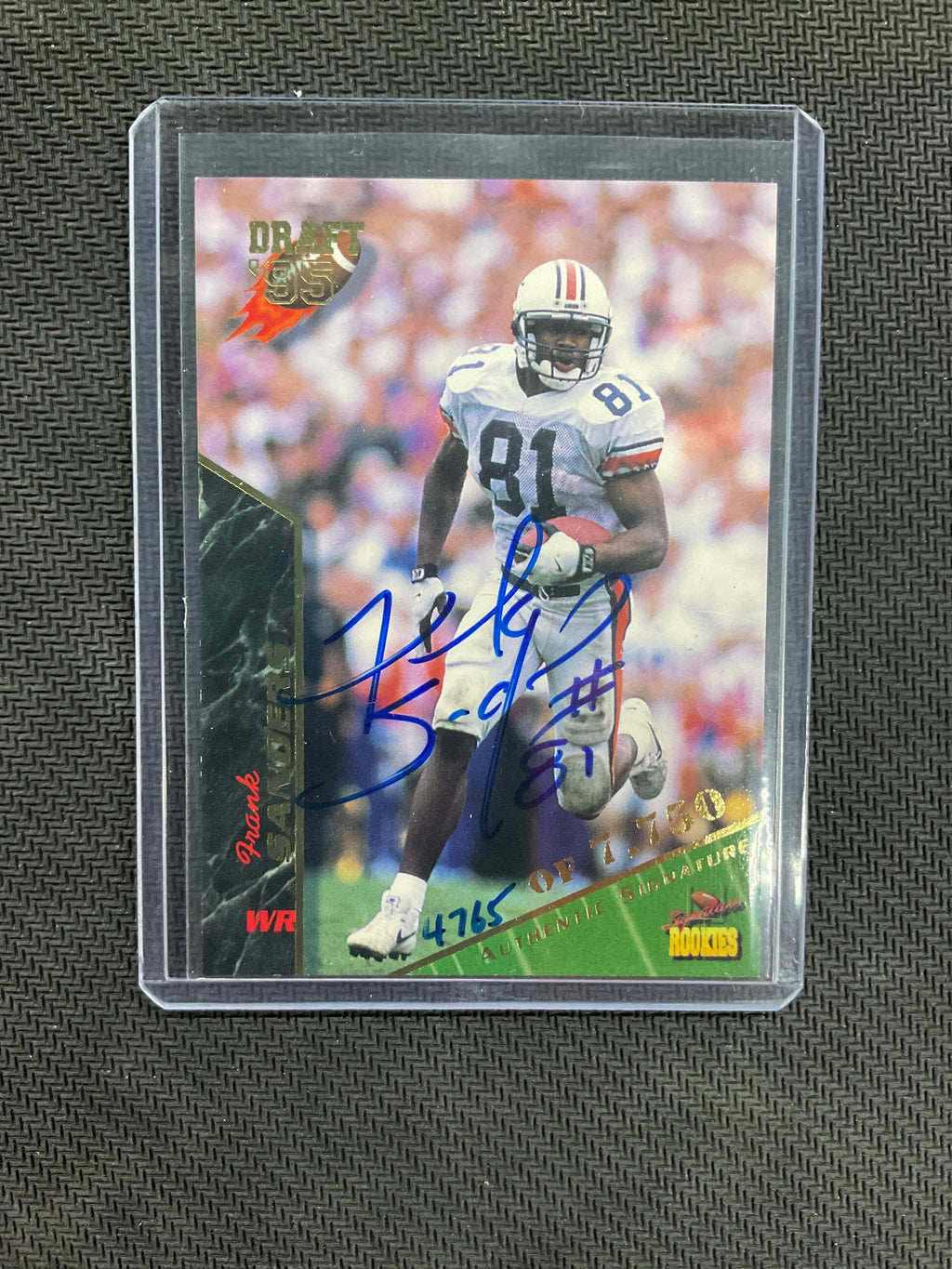 1995 Signature Draft Frank Sanders Rookie Auto Auburn