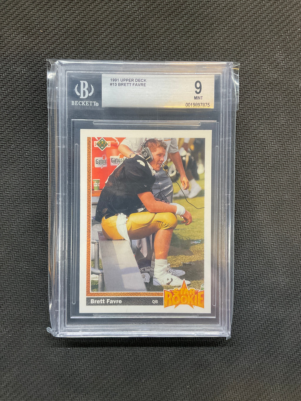 1991 Upper Deck Brett Favre Rookie #13 BGS 9