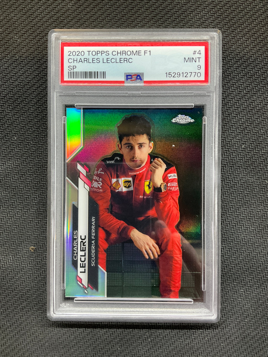 2020 Topps Chrome F1 Charles Leclerc #4 Image Variation SP PSA 9 770