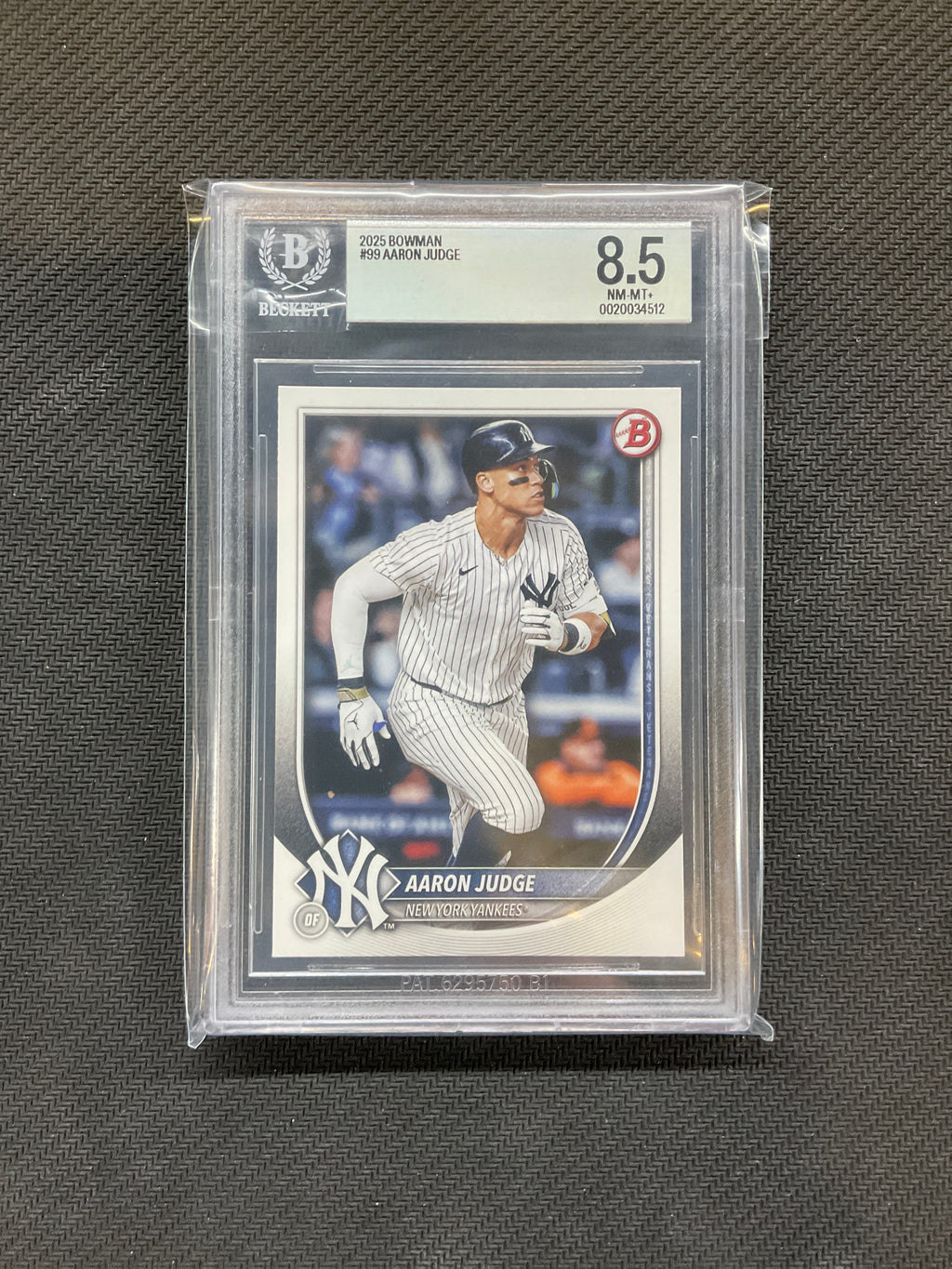 2025 Bowman Aaron Judge BGS 8.5