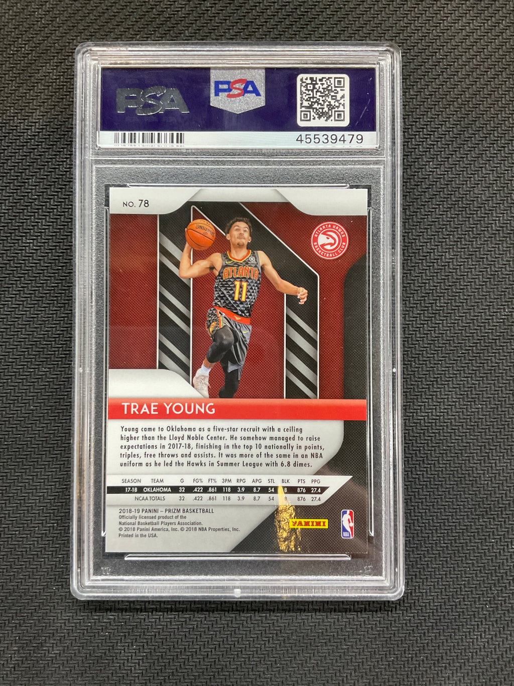 2018 Panini Prizm Trae Young #78 Rookie PSA 10 479