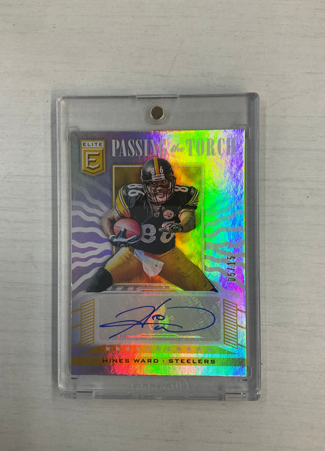 2019 Donruss Elite Hines Ward Juju Smith Passing The Torch Auto /15