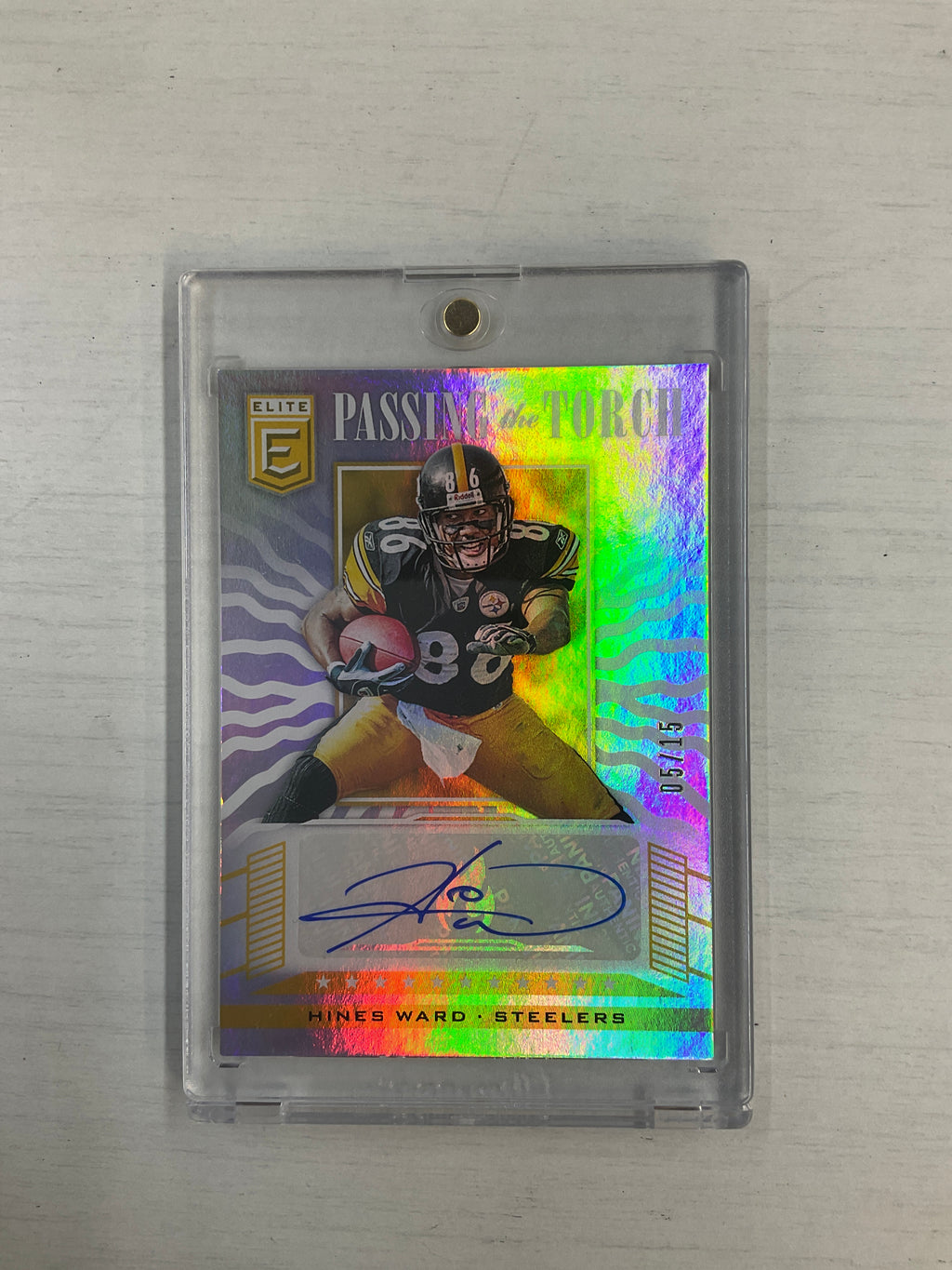 2019 Donruss Elite Hines Ward Juju Smith Passing The Torch Auto /15