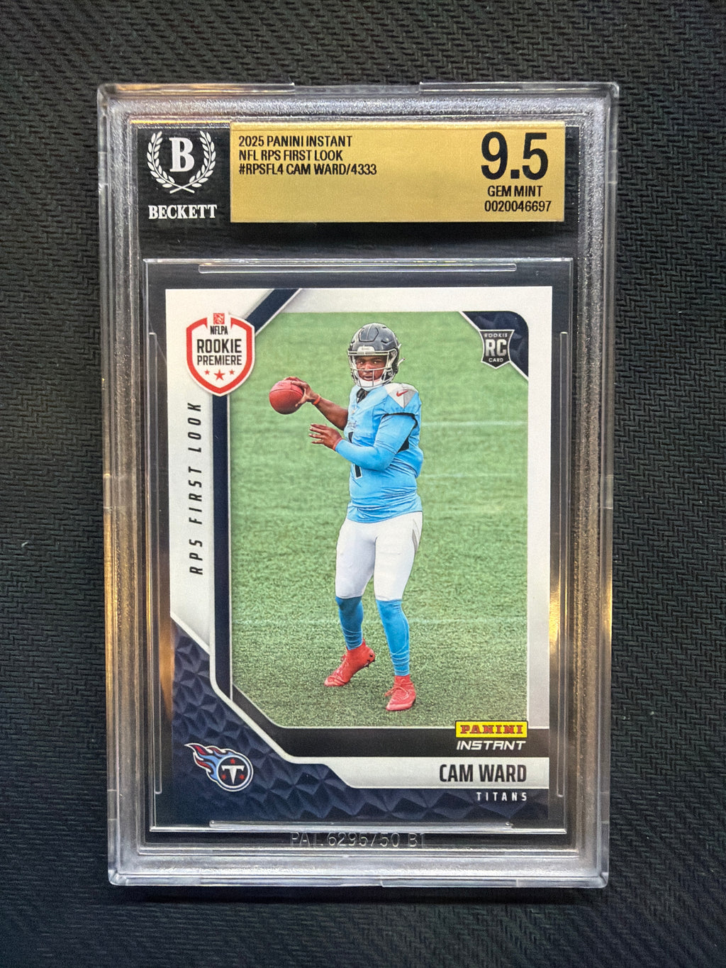 2025 Panini Instant Cam Ward Rookie BGS 9.5 Titans 697