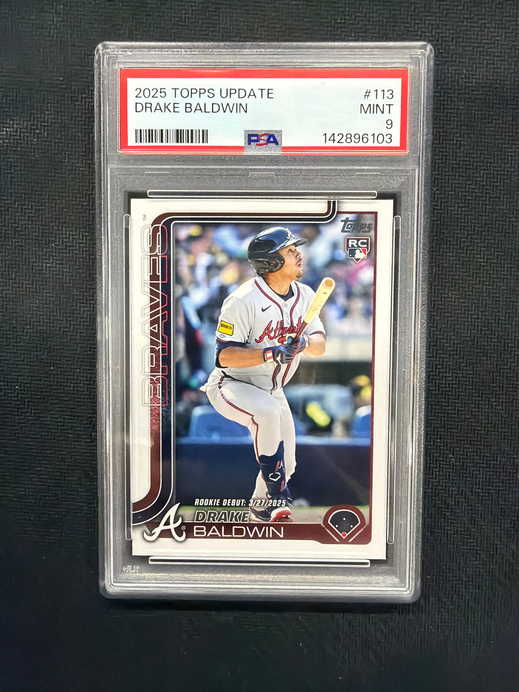 2025 Topps Update Drake Baldwin Rookie PSA 9 6103
