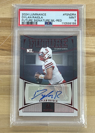 2024 Luminance Dylan Raiola Red Future Auto PSA 9