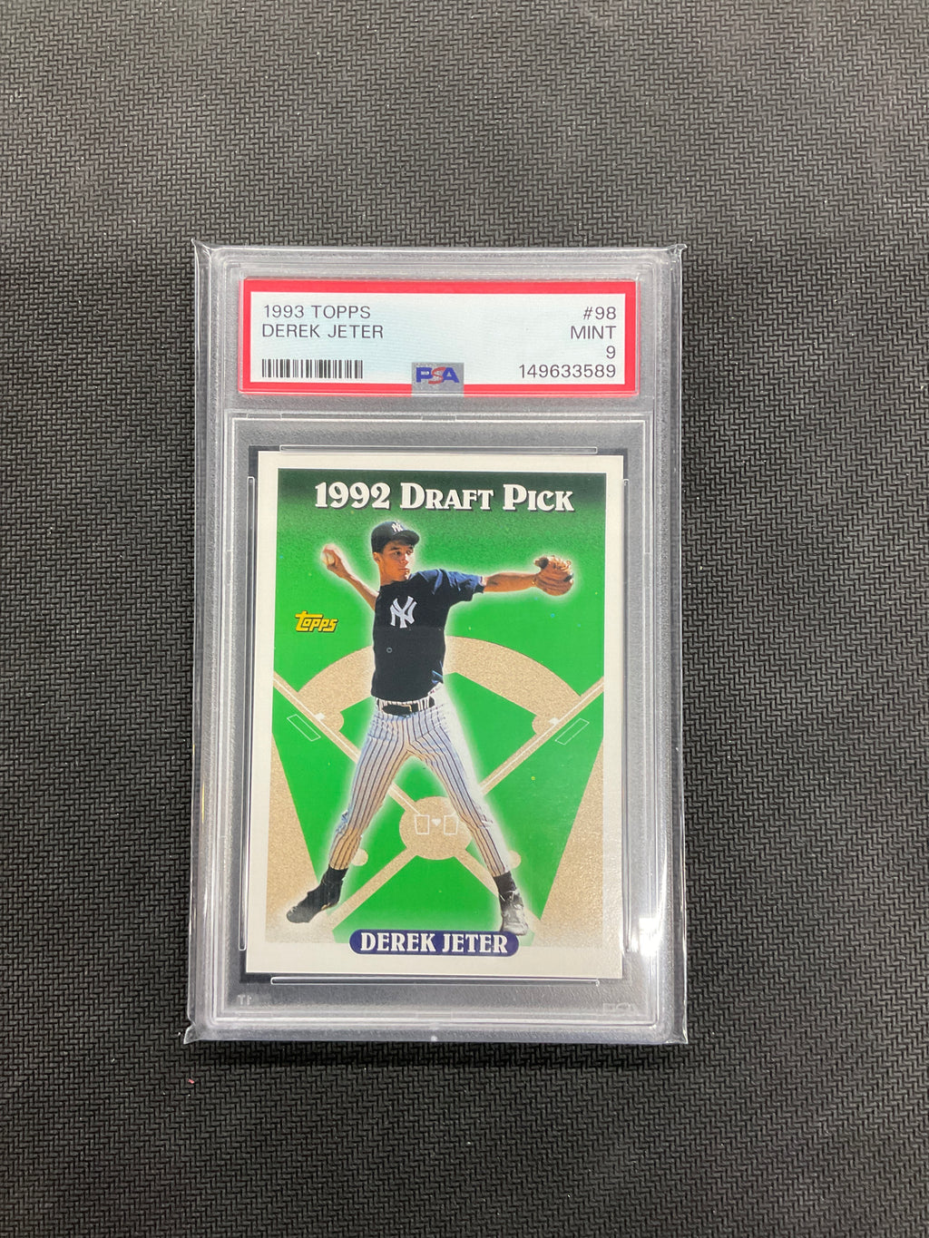 1993 Topps Derek Jeter #98 Rookie PSA 9 Yankees