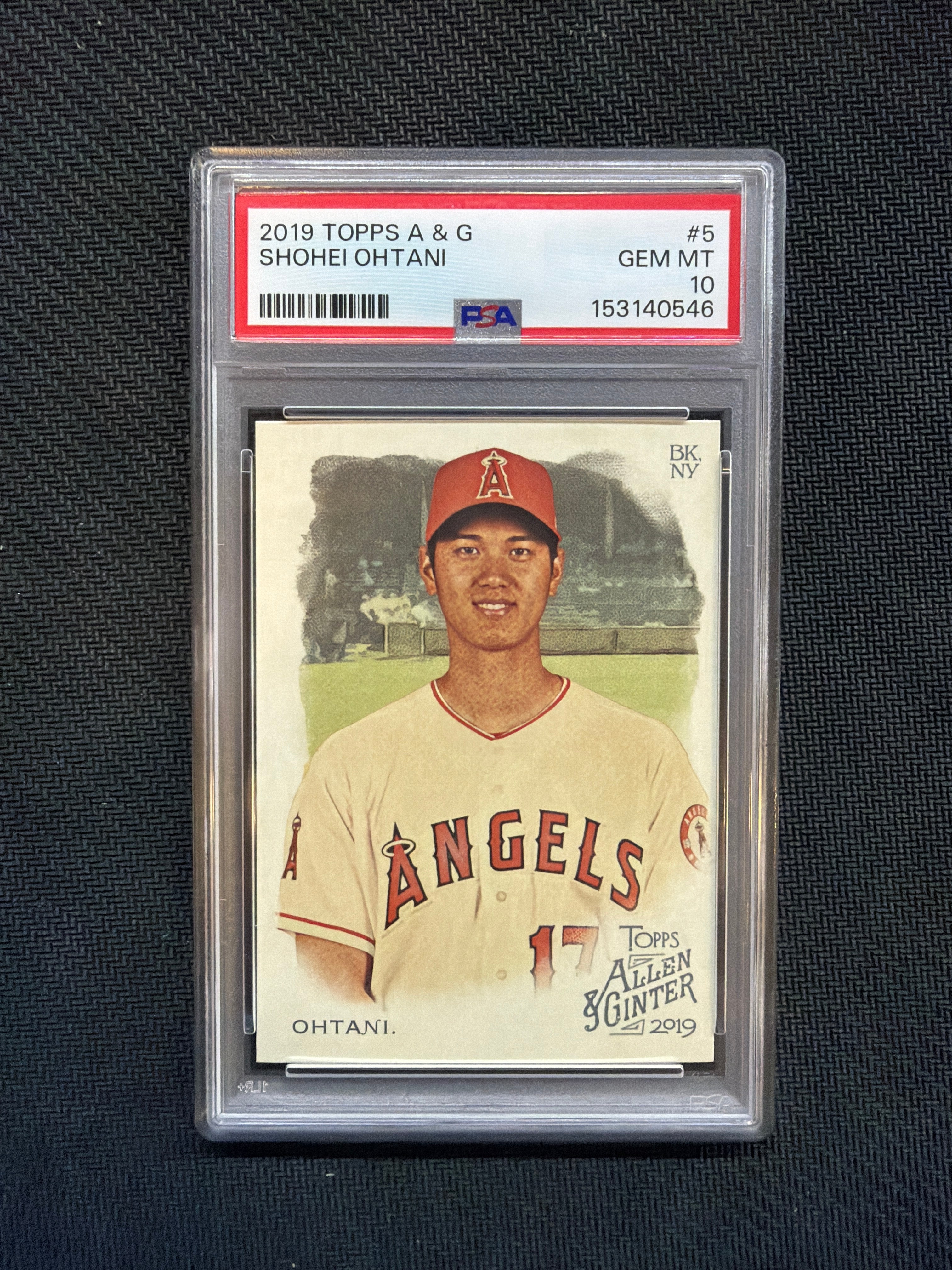 2019 Topps Allen & Ginter Shohei Ohtani #5 PSA 10 Angels 546