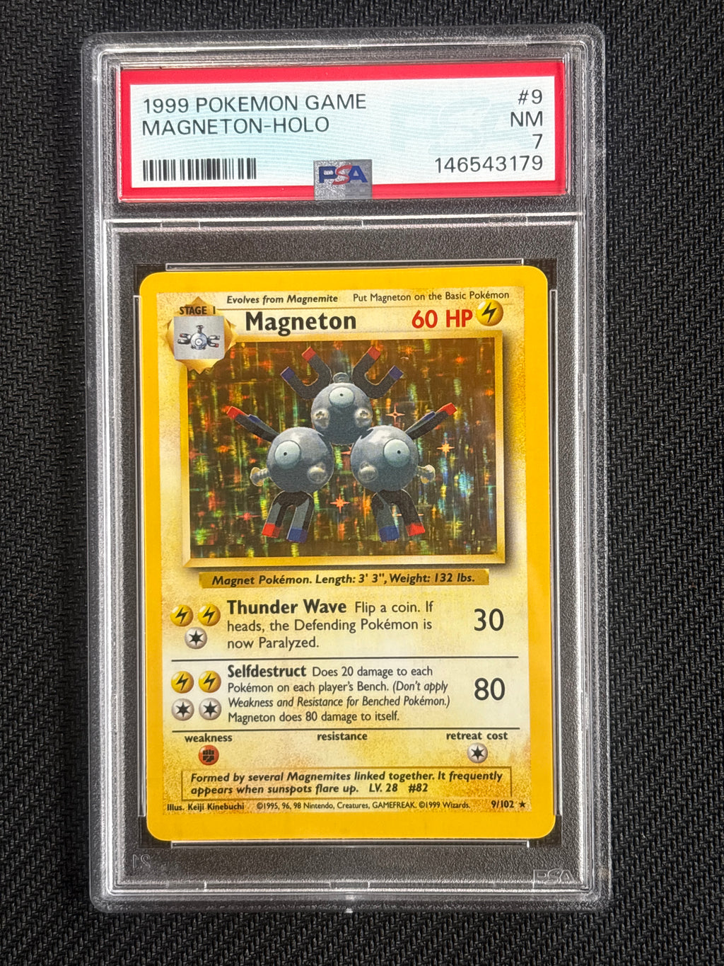1999 Magneton 9 Holo PSA 7