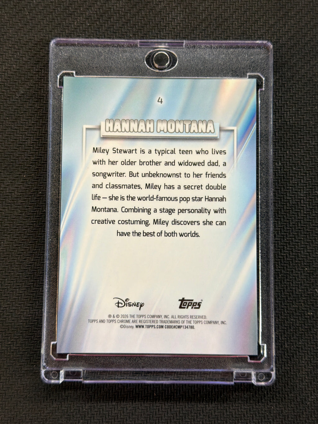 2026 Topps Chrome Disney Hannah Montana Orange /25