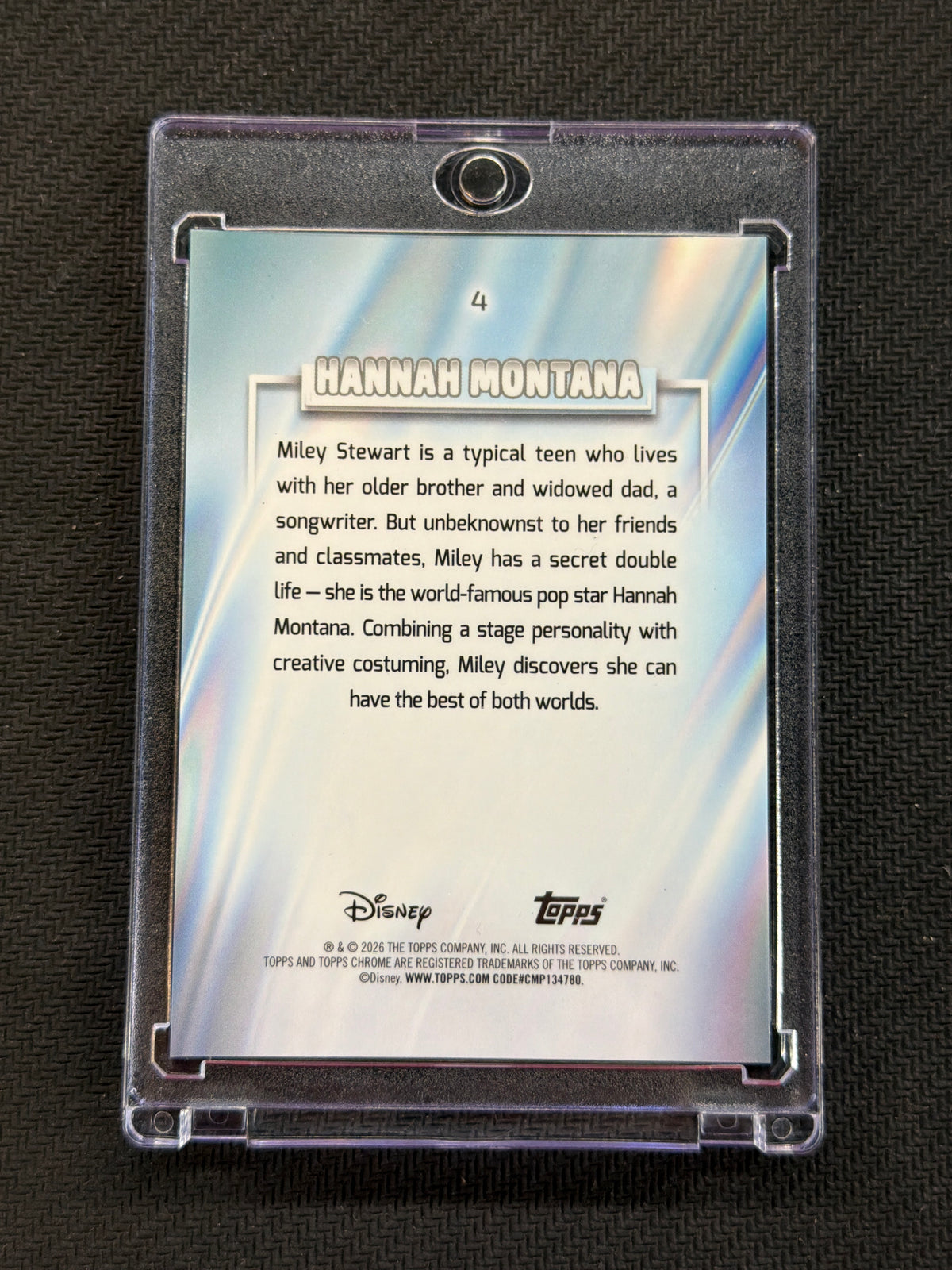 2026 Topps Chrome Disney Hannah Montana Orange /25