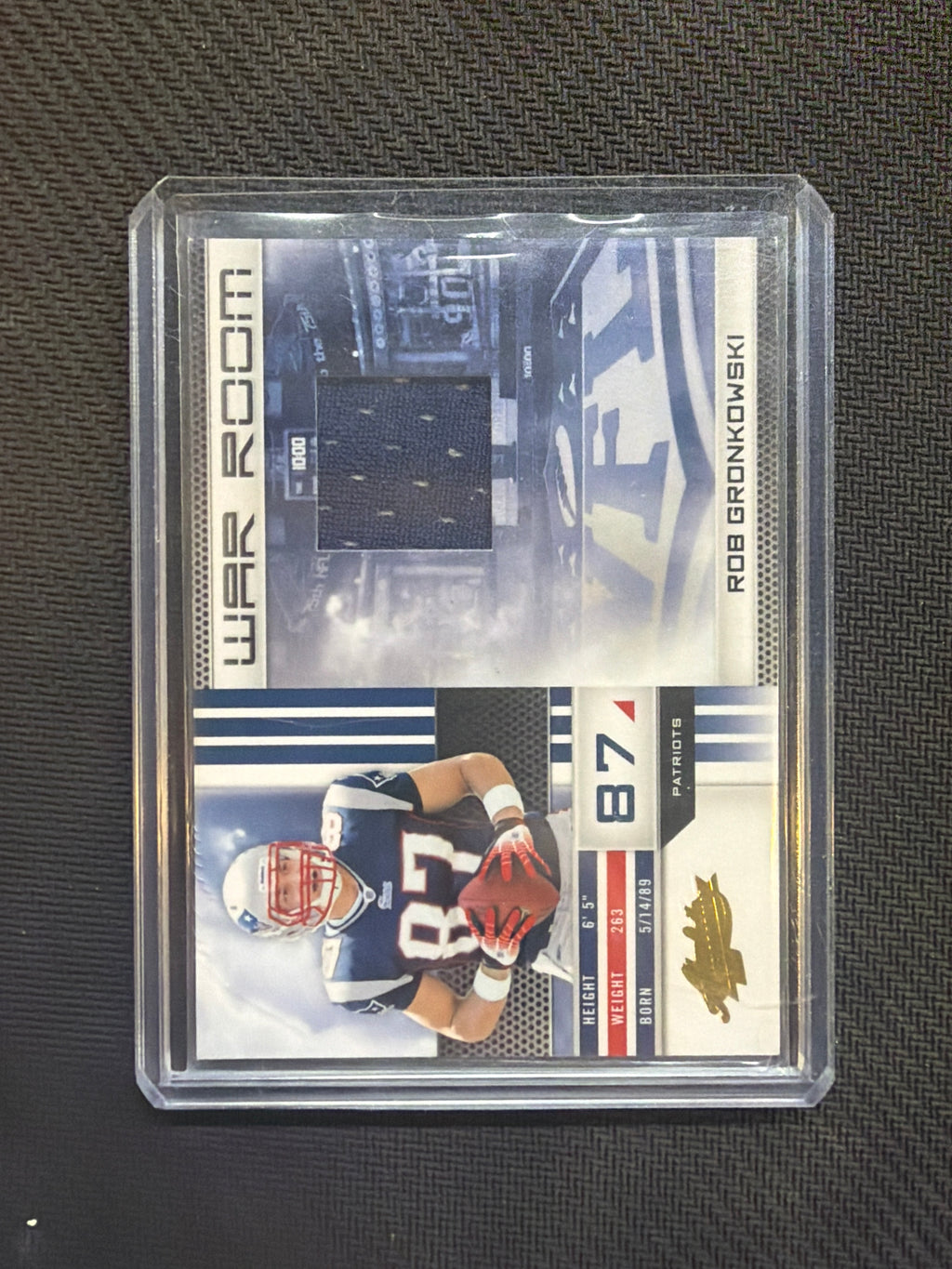 2010 Panini Absolute Rob Gronkowski War Room Patch EVENT WORN /250