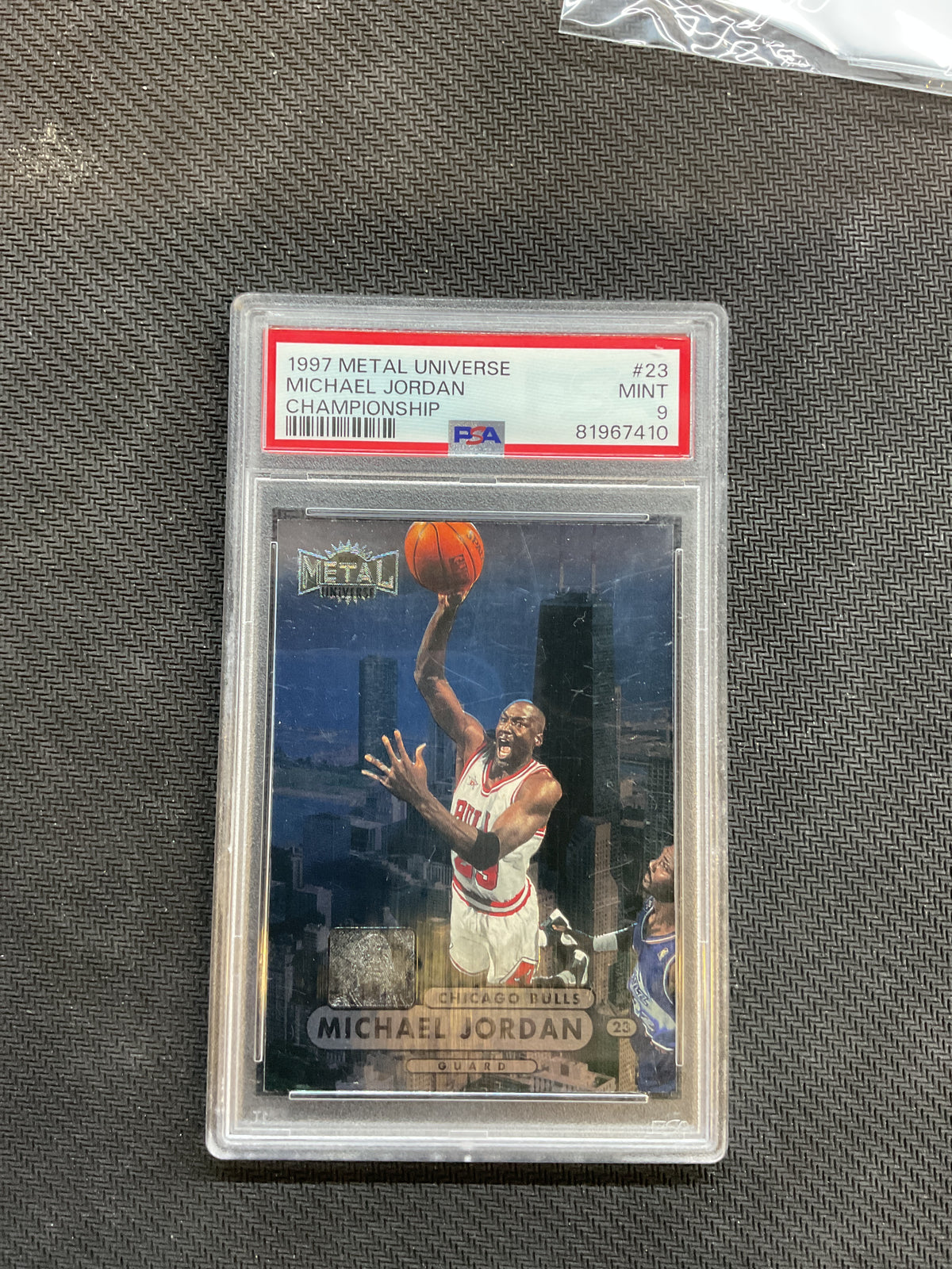 1997 Metal Universe Michael Jordan Championship PSA 9 Bulls