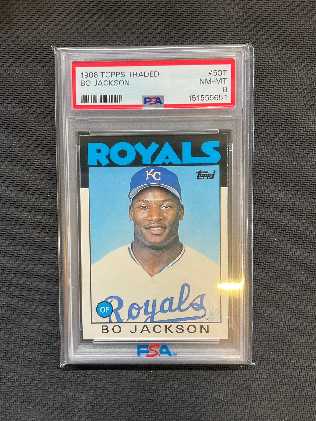1986 Topps Traded Bo Jackson Rookie #50T PSA 8 651