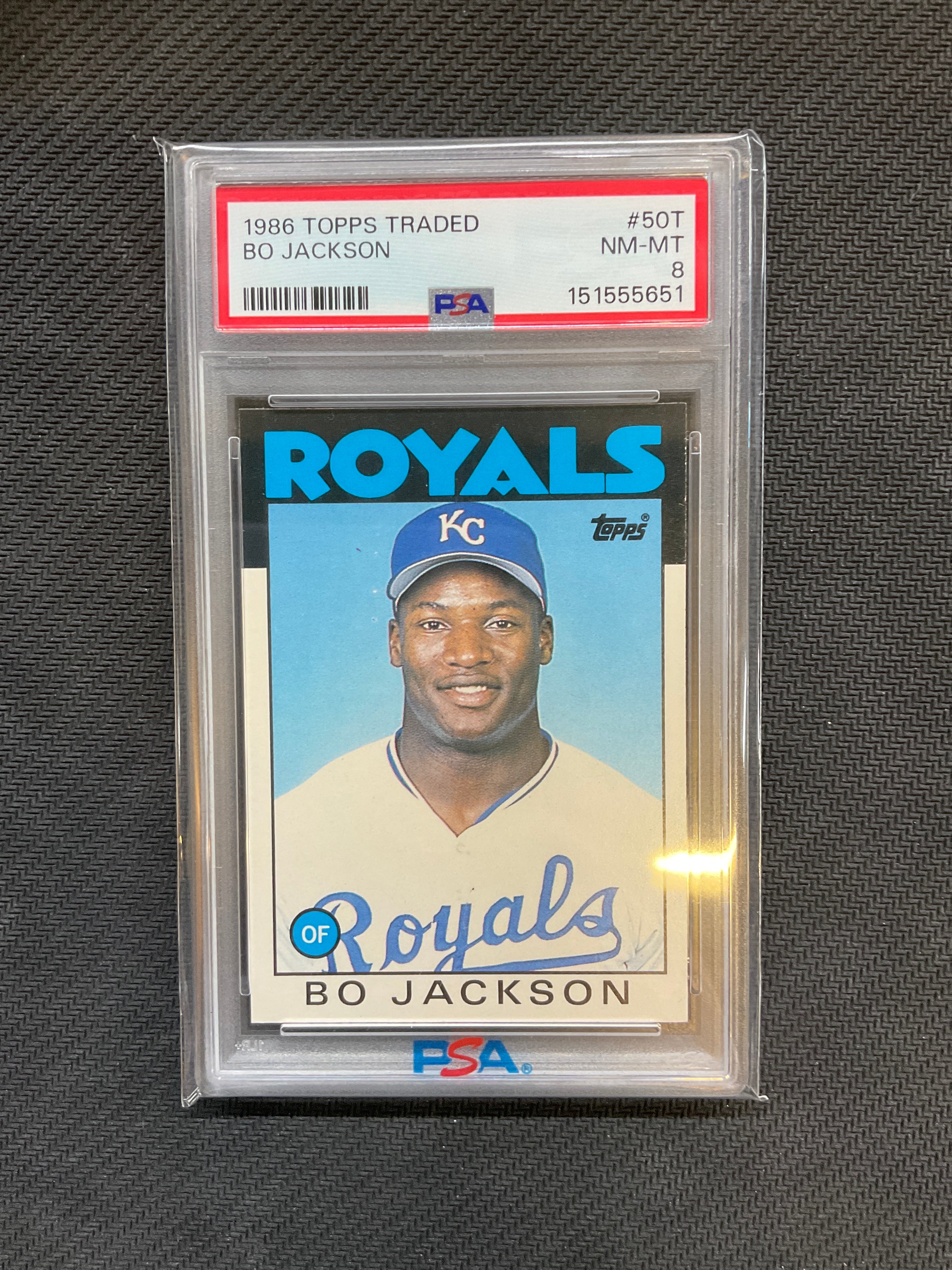 1986 Topps Traded Bo Jackson Rookie #50T PSA 8 651